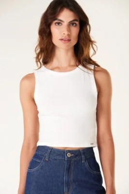 Regata Traymon Cropped Canelada Off White — foto 5