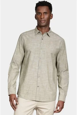 Camisa Aramis Manga Longa Regular Flamê Verde Militar — foto 7
