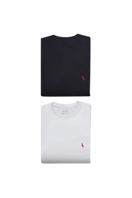 Kit 2 Camisetas Brasa Pica-pau Bordado Reserva Preto — foto 6