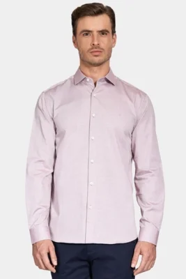 Camisa Aramis Manga Longa Pinpoint Bordeaux — foto 7