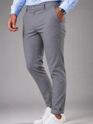 Calça Masculina Alfaiataria Yellow  Slim Premium Conforto Estilo e Caimento Perfeito Chumbo — foto 6