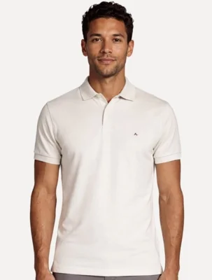 Polo Aramis Masculina Basic Piquet Mono Areia — foto 5