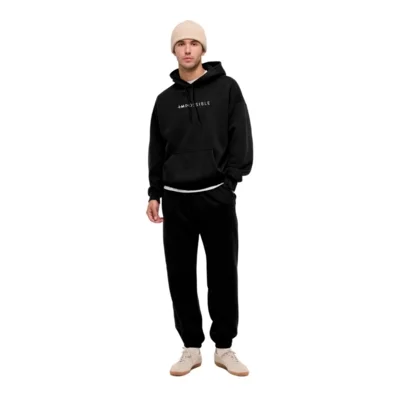 Conjunto Moletom Blusa De Frio E Calça Moletom Preto Estampa — foto 5