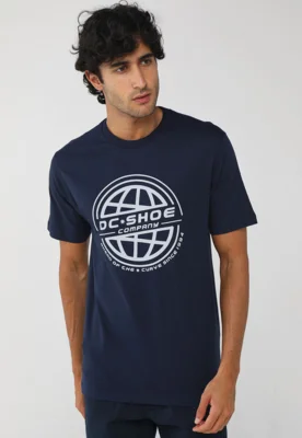 Camiseta Masculina DC Shoes Ahead Of The Curve Azul Marinho — foto 5