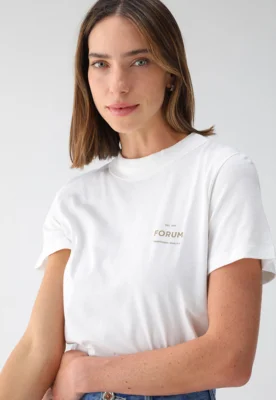 Camiseta Forum Logo Branca — foto 8
