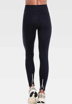 Calça Legging Fitness Summer Soul Cós Alto Detalhe Zíper Suplex Preto — foto 7