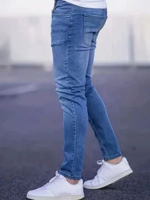Calça Jeans Masculina Skinny Kovali Premium Casual Com Elastano Confortável Clara Delavê — foto 6