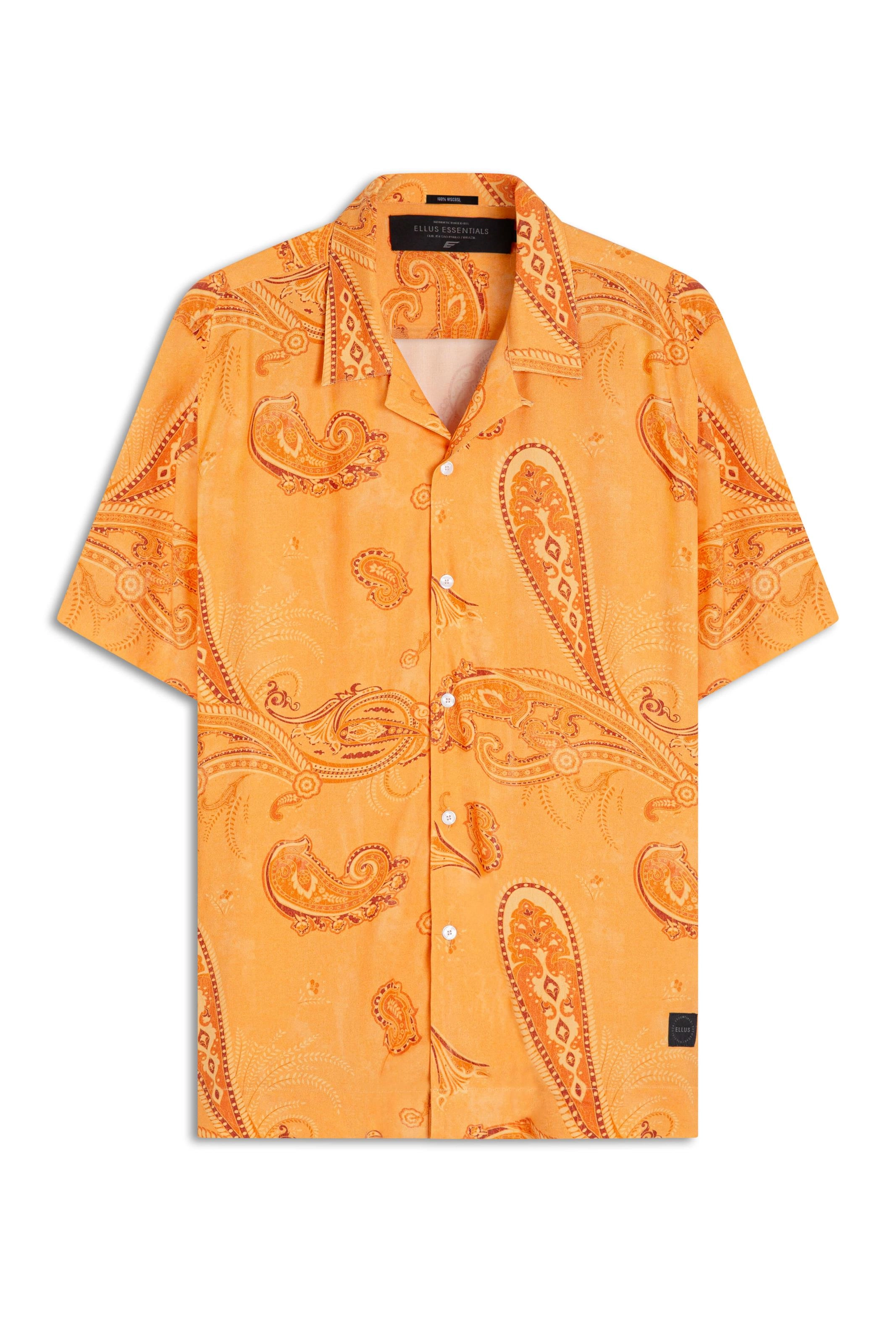 Camisa Visco Nylon American Paisley Laranja