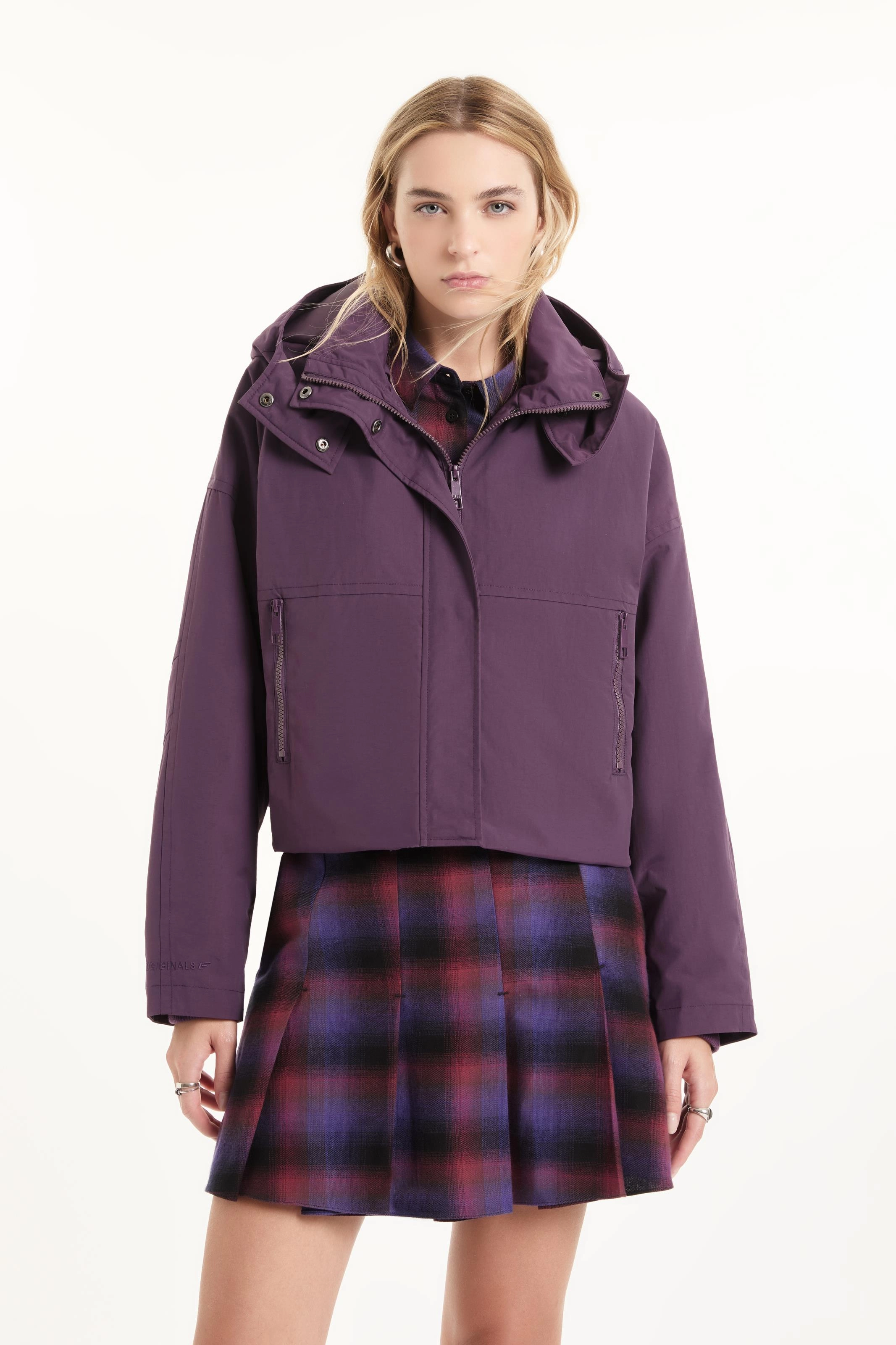 Jaqueta Ny Parachute Windbreaker Beringela