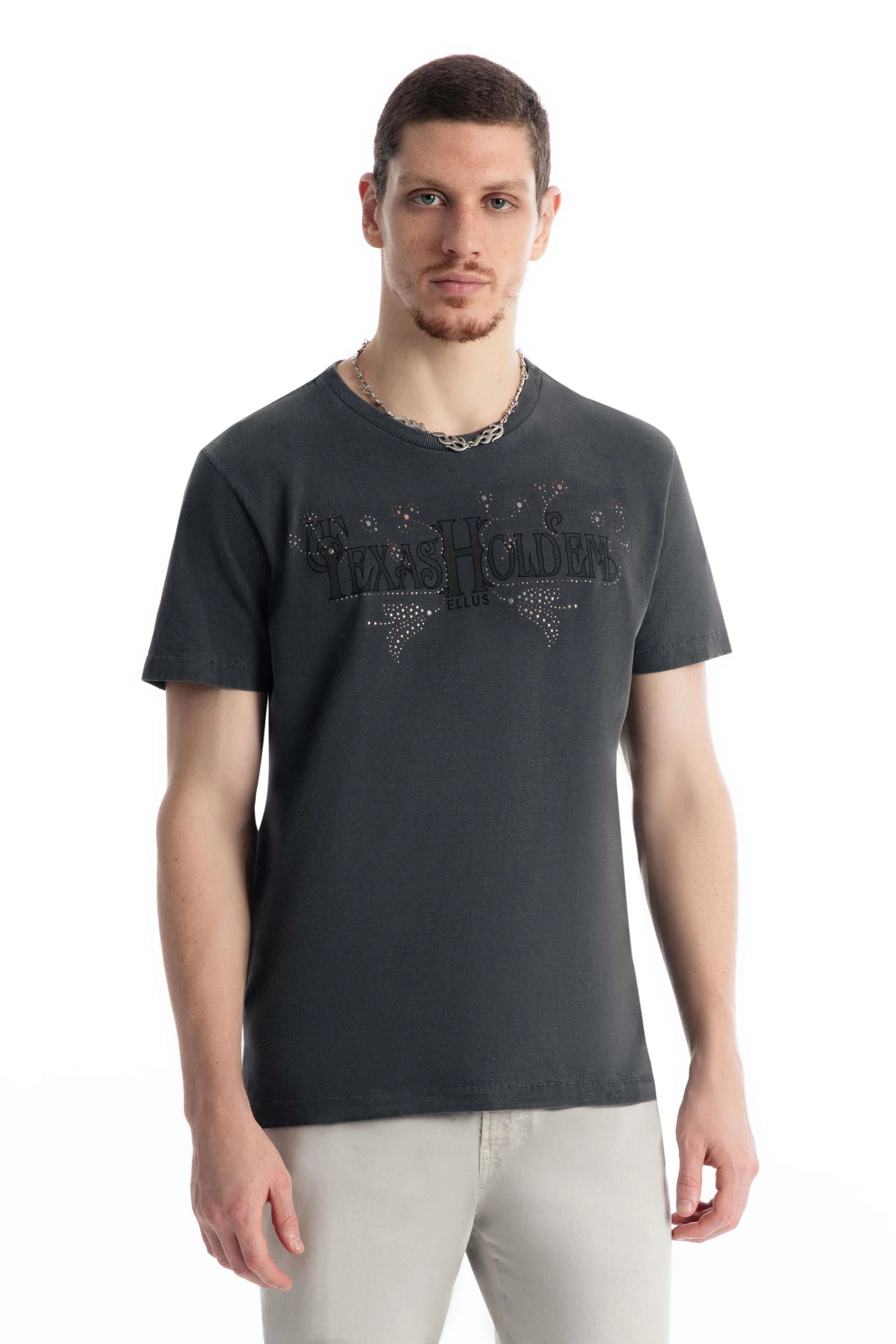 T-Shirt Washed Texas Holden Preto
