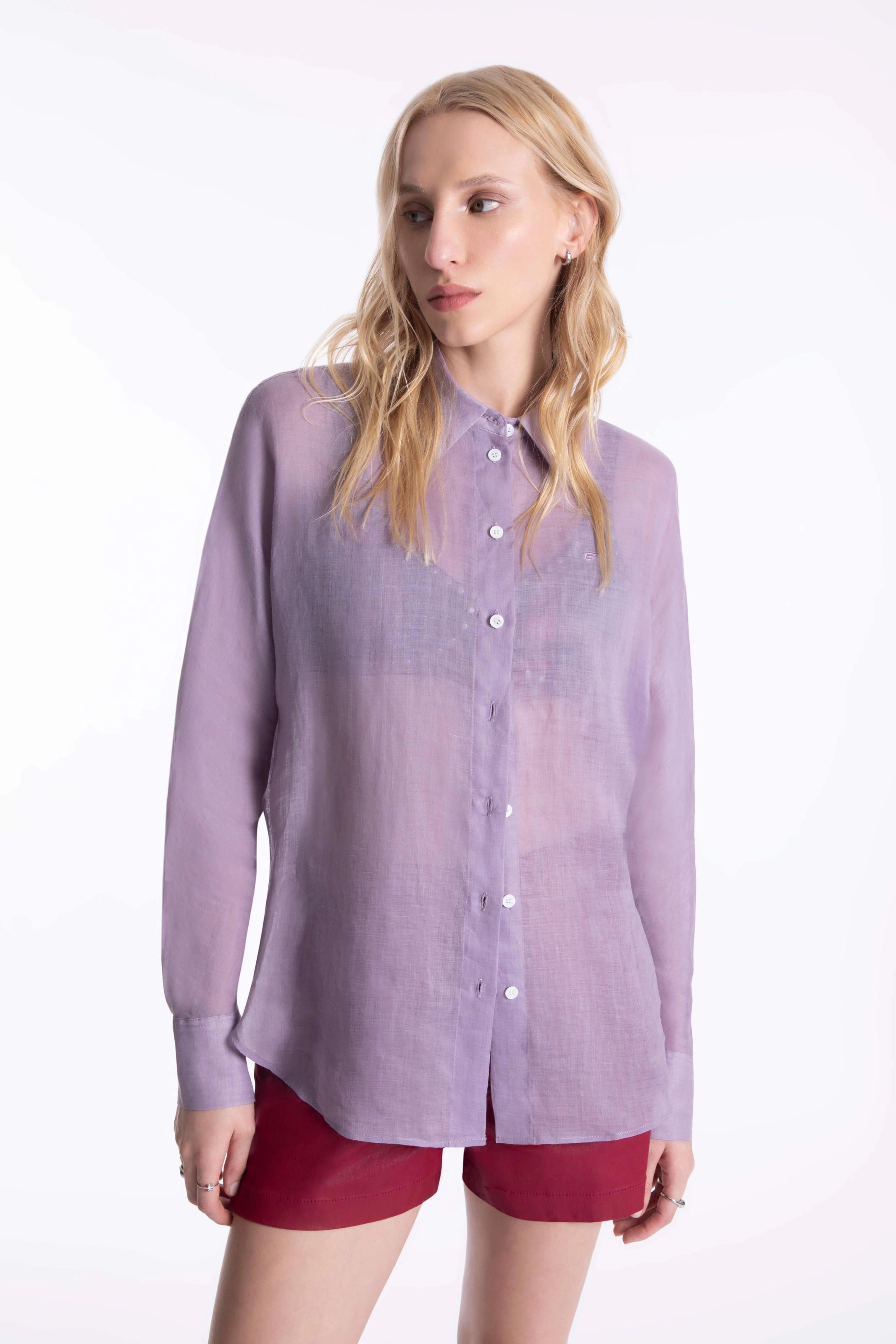 Camisa Rami Sleeve Over Rosa Dusty