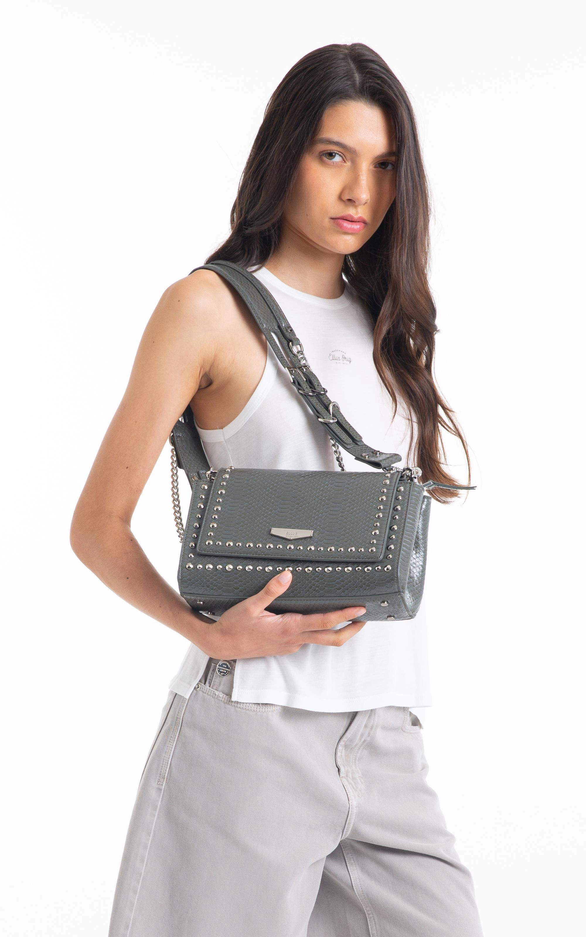 Bolsa Shoulder Bag Mia Ellus Grafite
