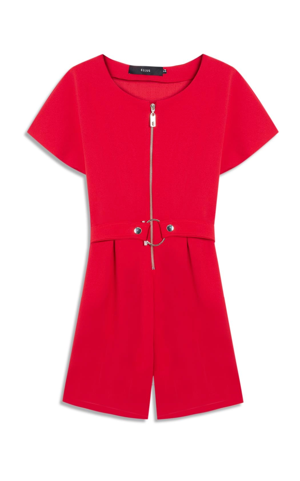 Vestido Scuba And Belt Vermelho