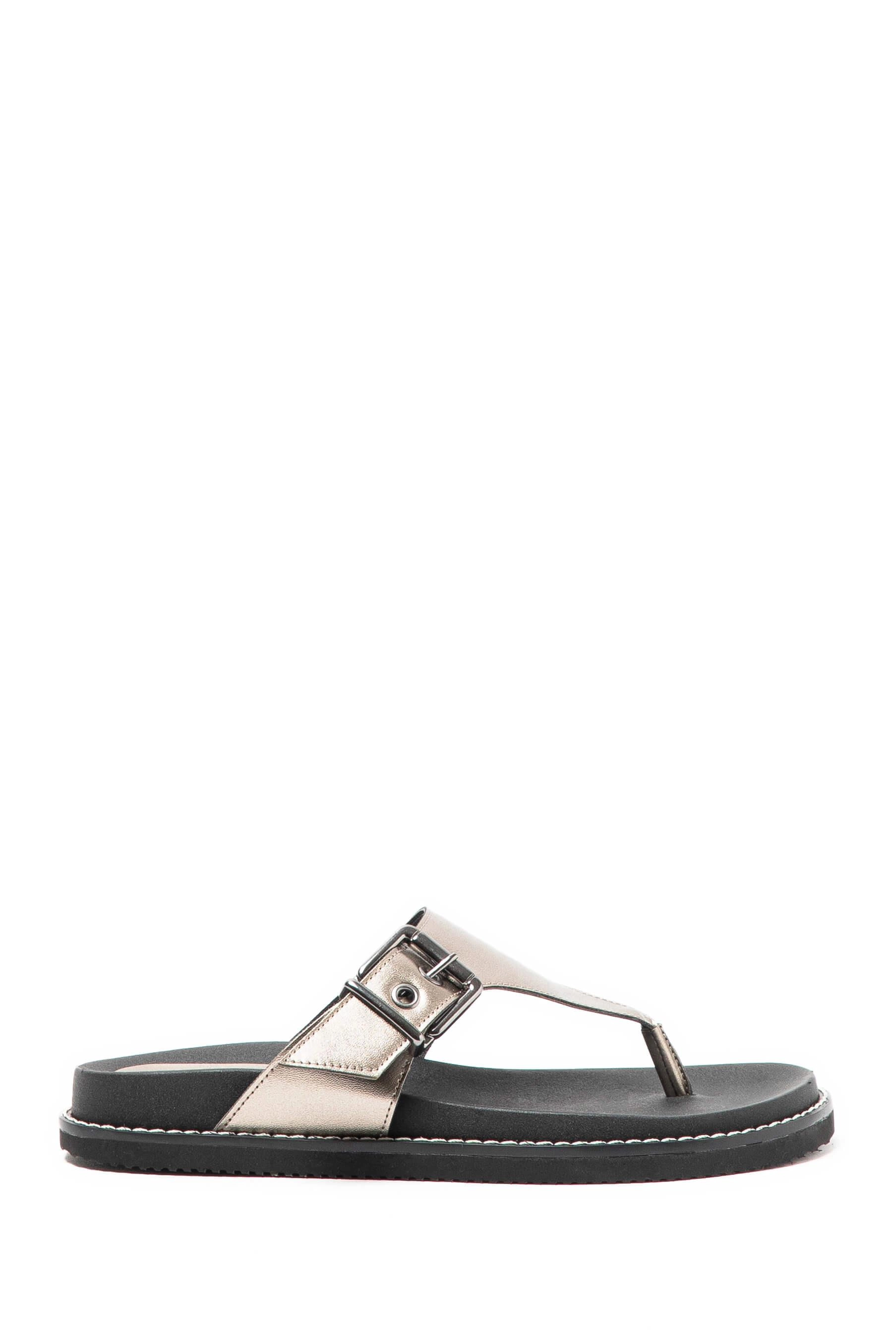 Sandalia Buckle Ellus Grafite