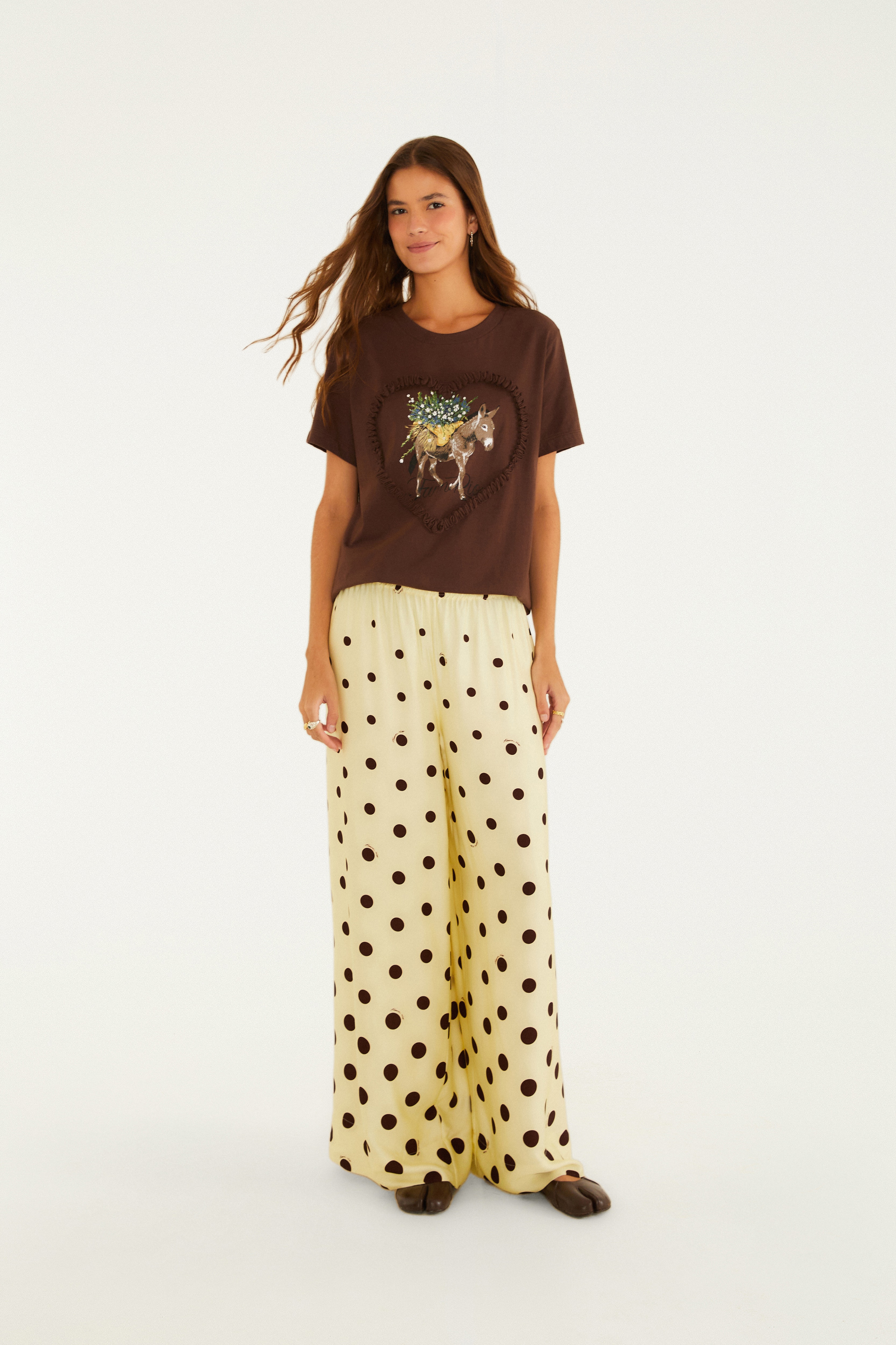 Calça Estampada Poá Degrade