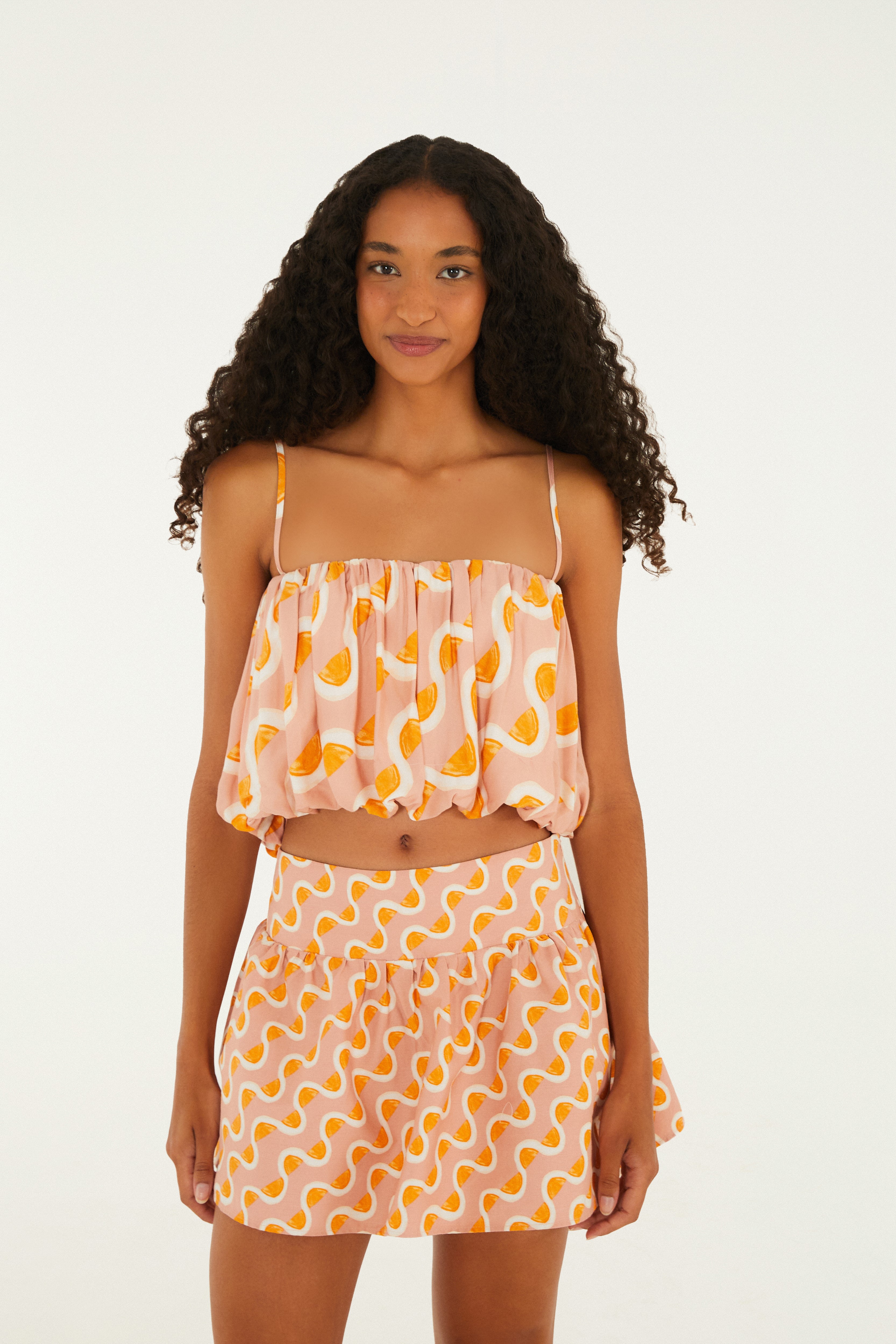Saia Estampada Da Gema