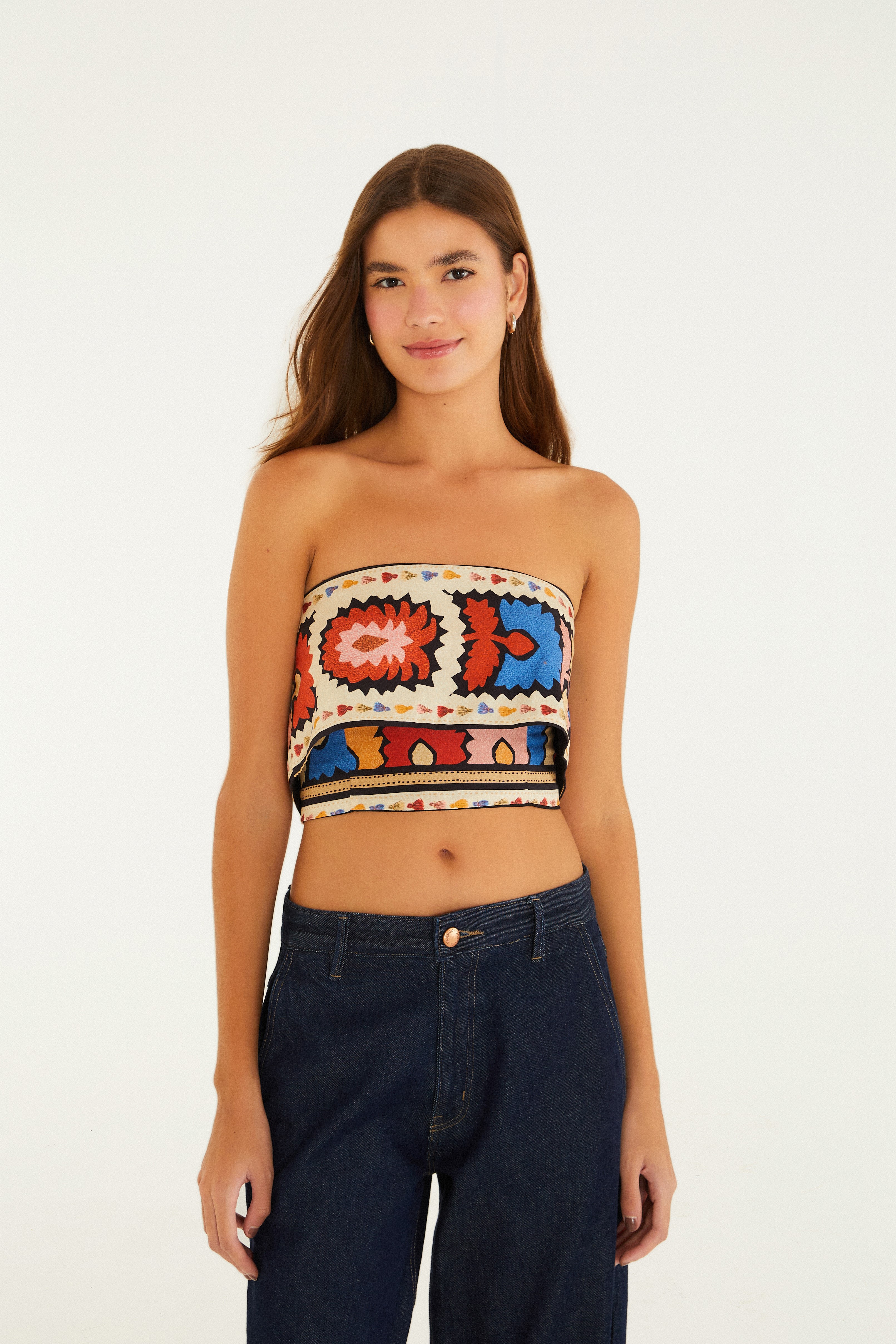 Top Estampado Antuerpia Lenço — foto 2