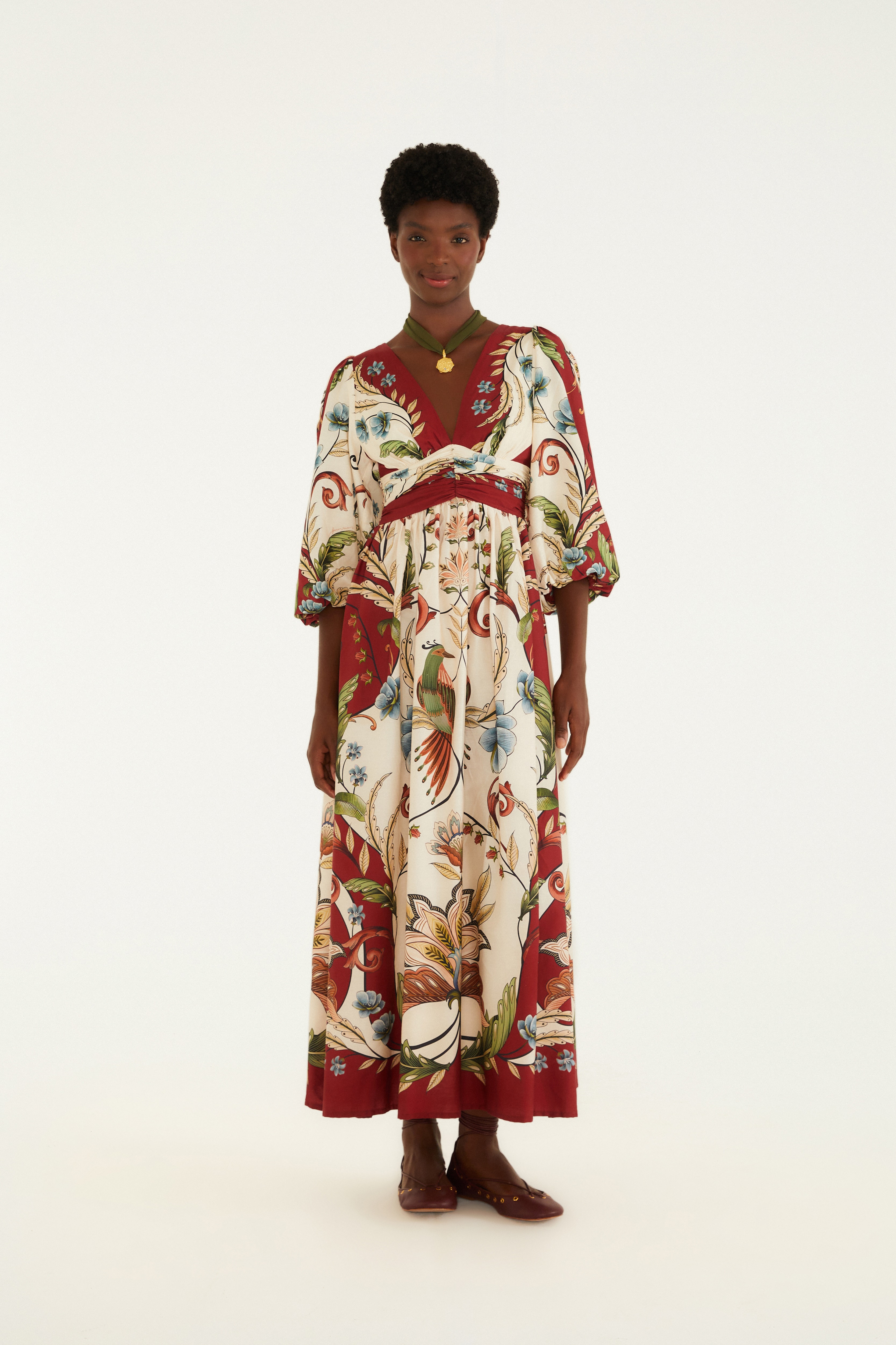 Vestido Longo Estampado Milena