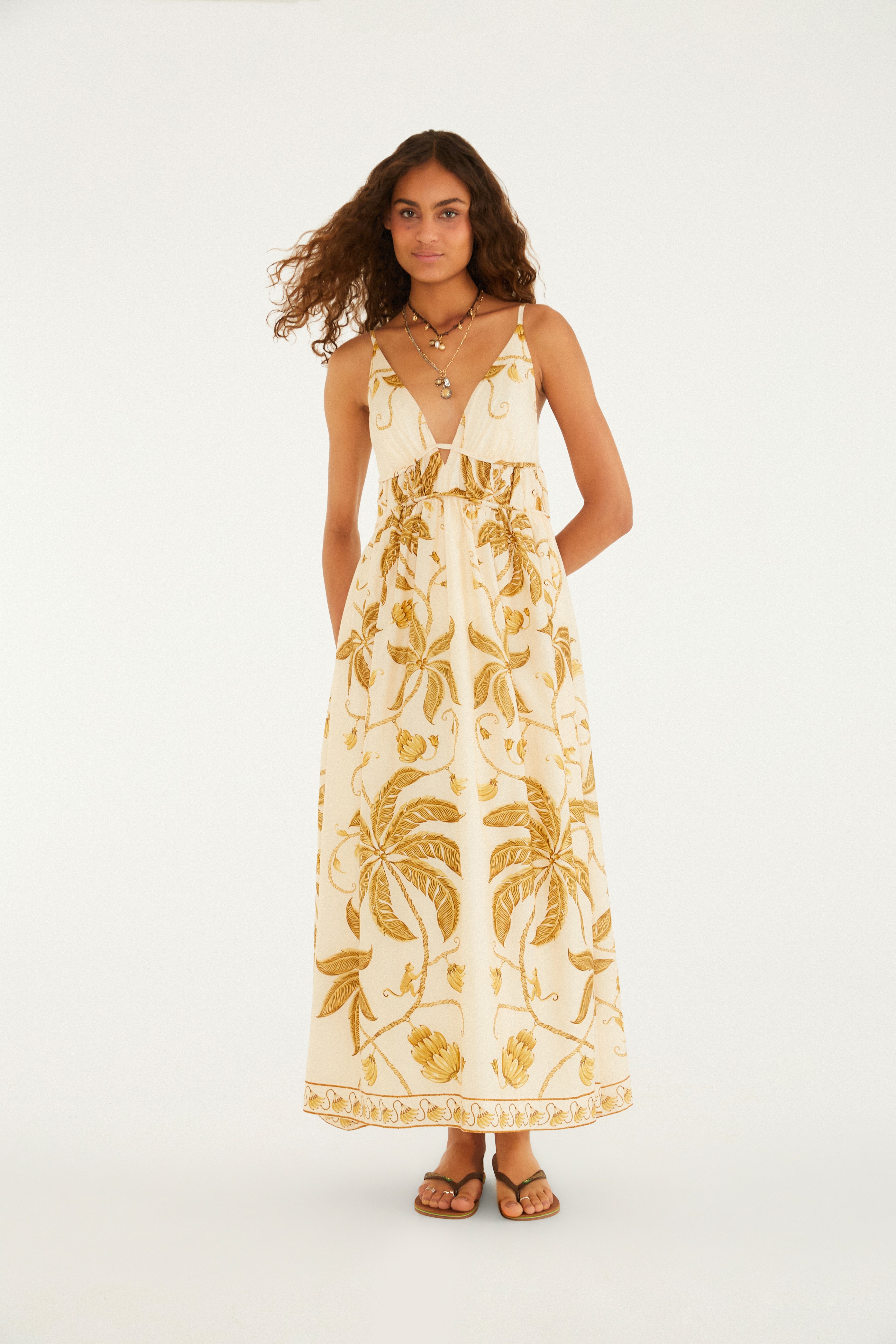 Vestido Cropped Estampado Ourinho Tropical — foto 2