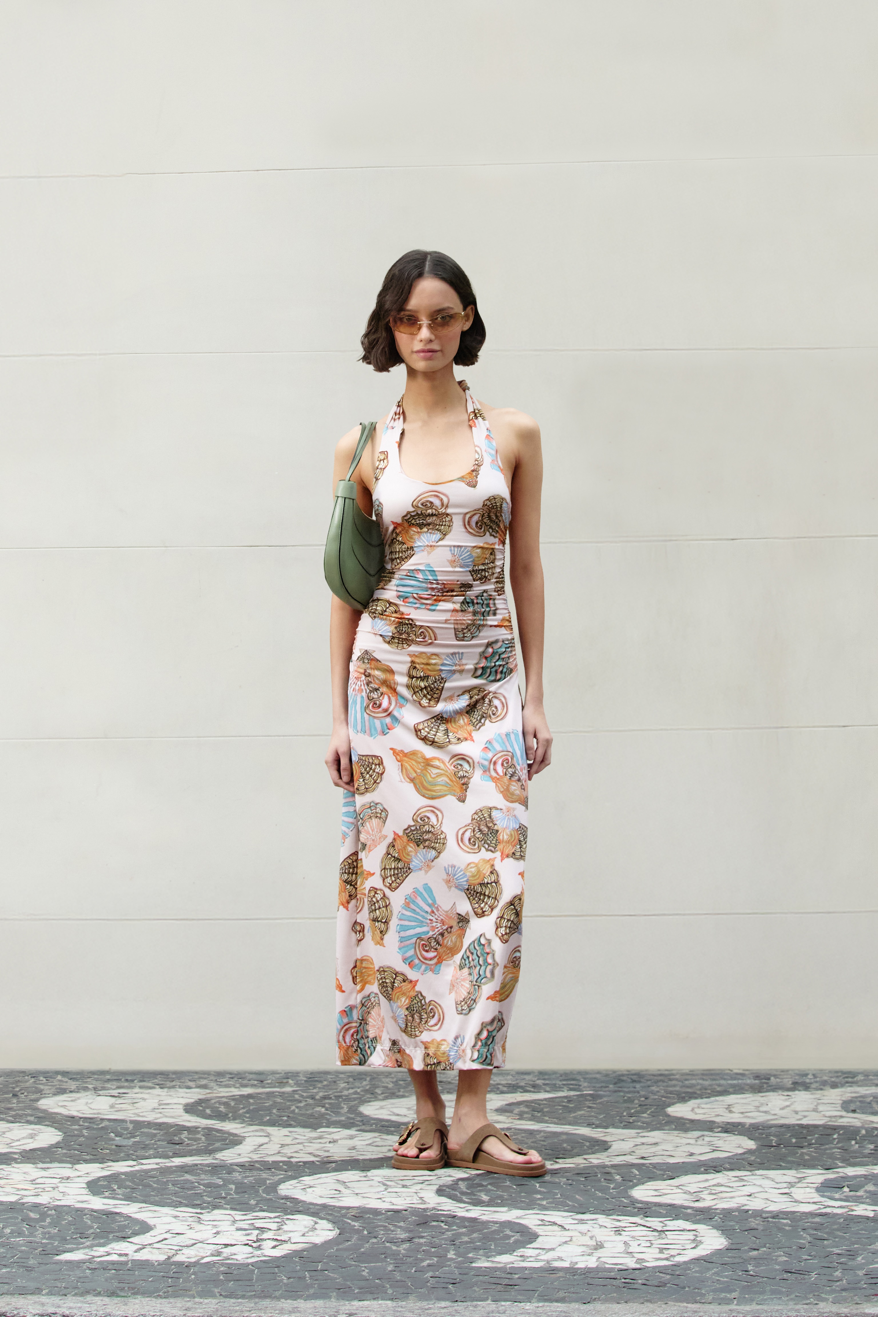 Vestido Cropped Estampado Festa De Concha — foto 2