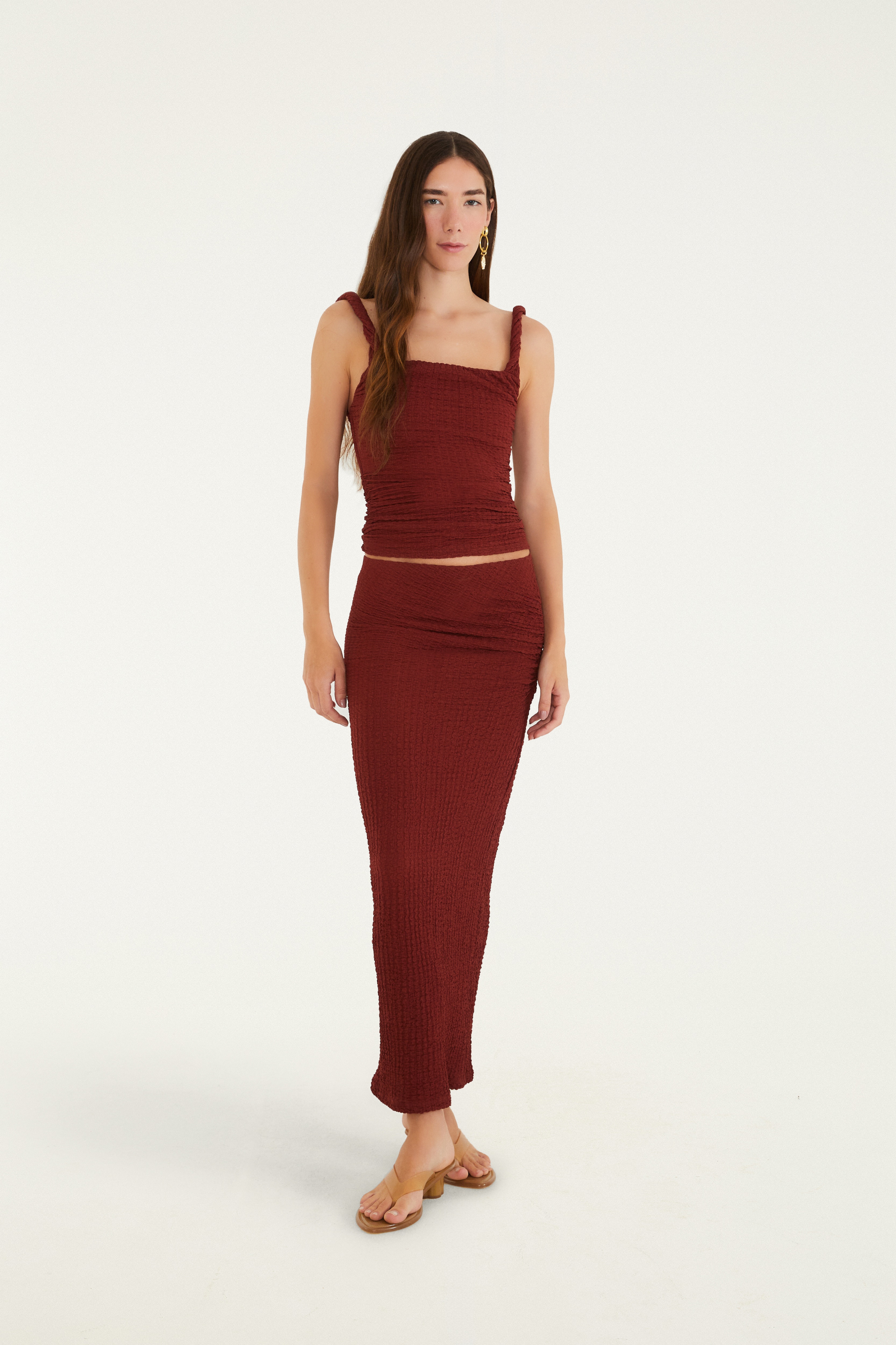 Saia Cropped Textura — foto 2