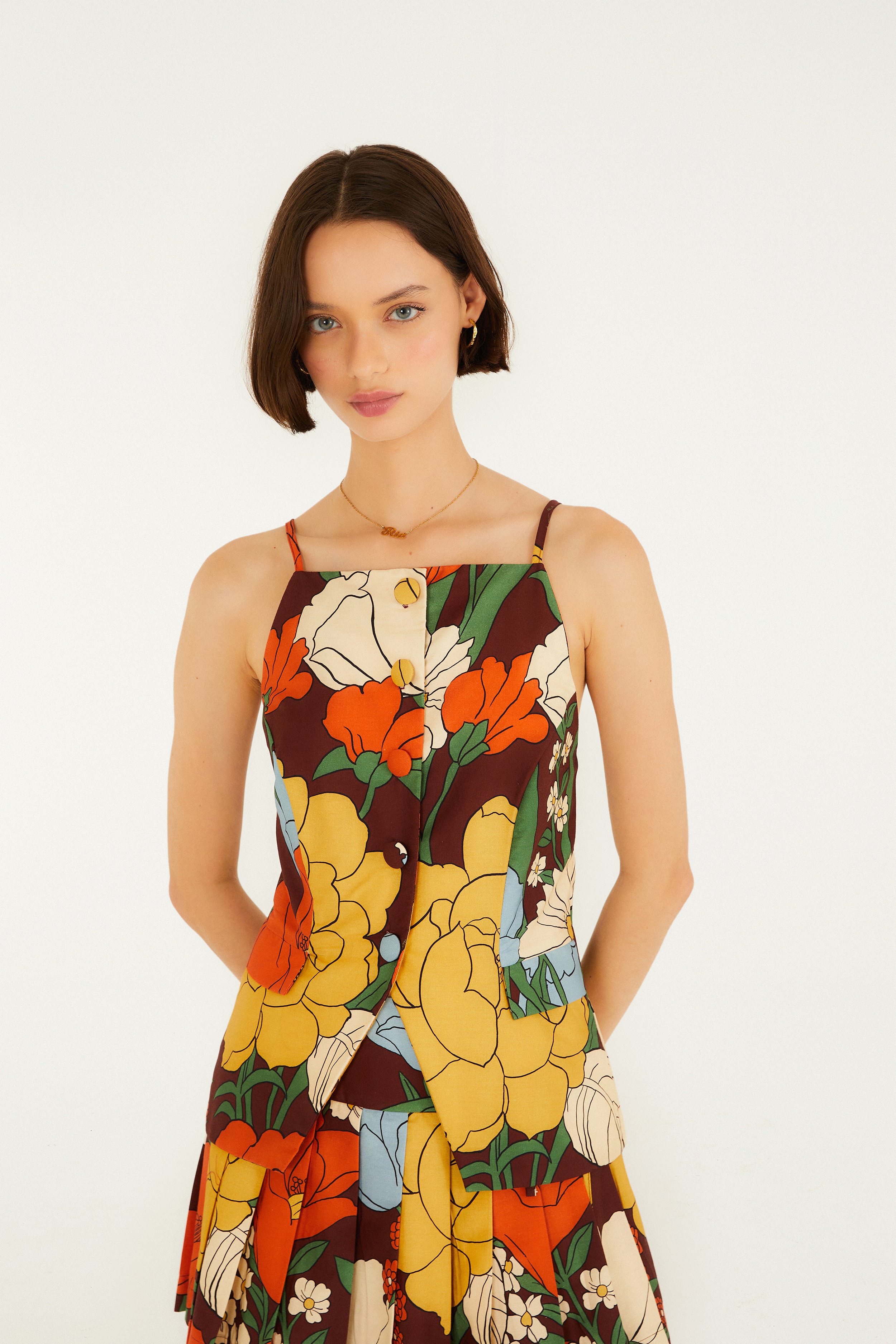Blusa Estampada Floral Bucólico