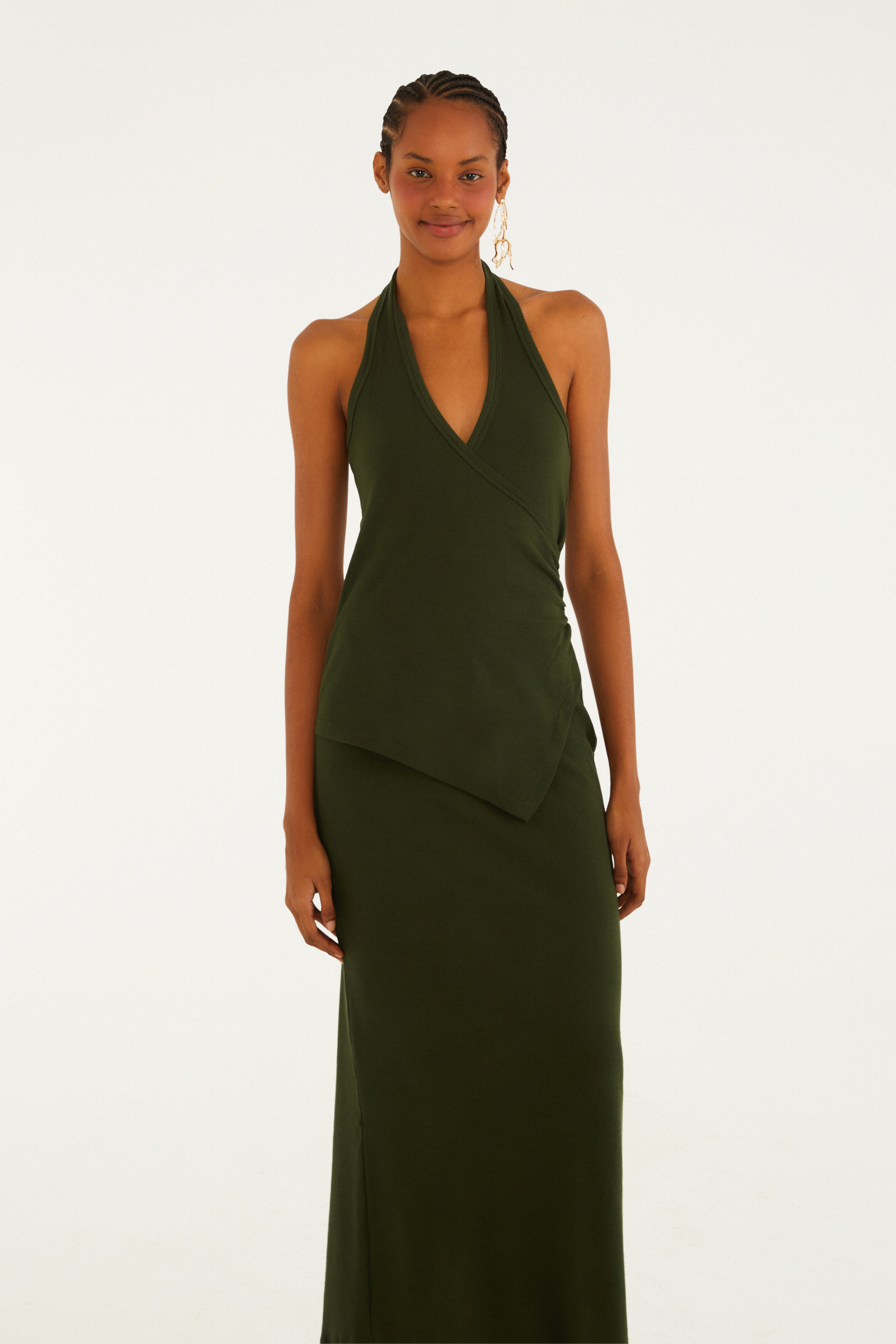 Vestido Cropped Rib Frente Única — foto 2