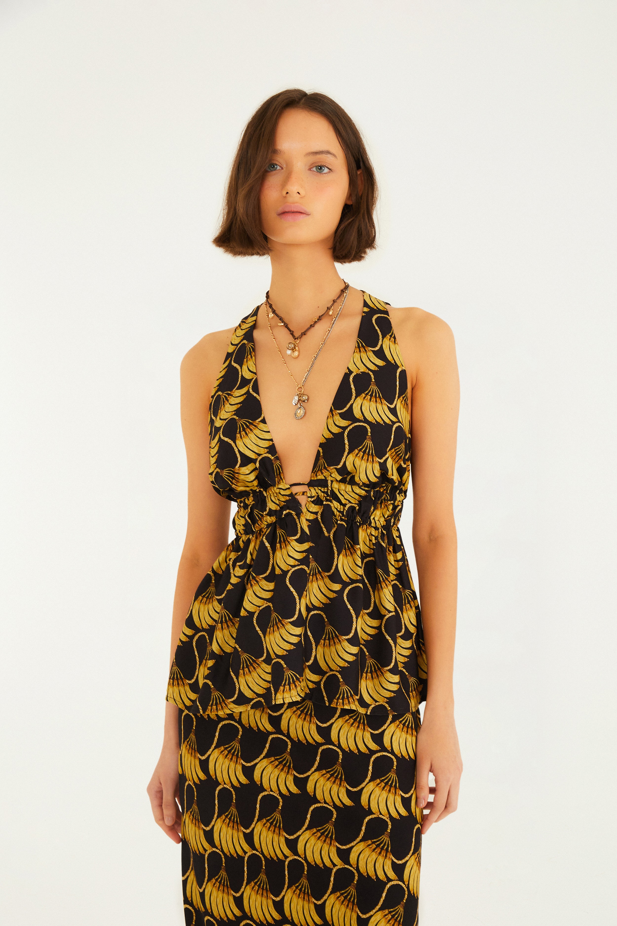 Blusa Estampada Banana Tassel Mini — foto 2