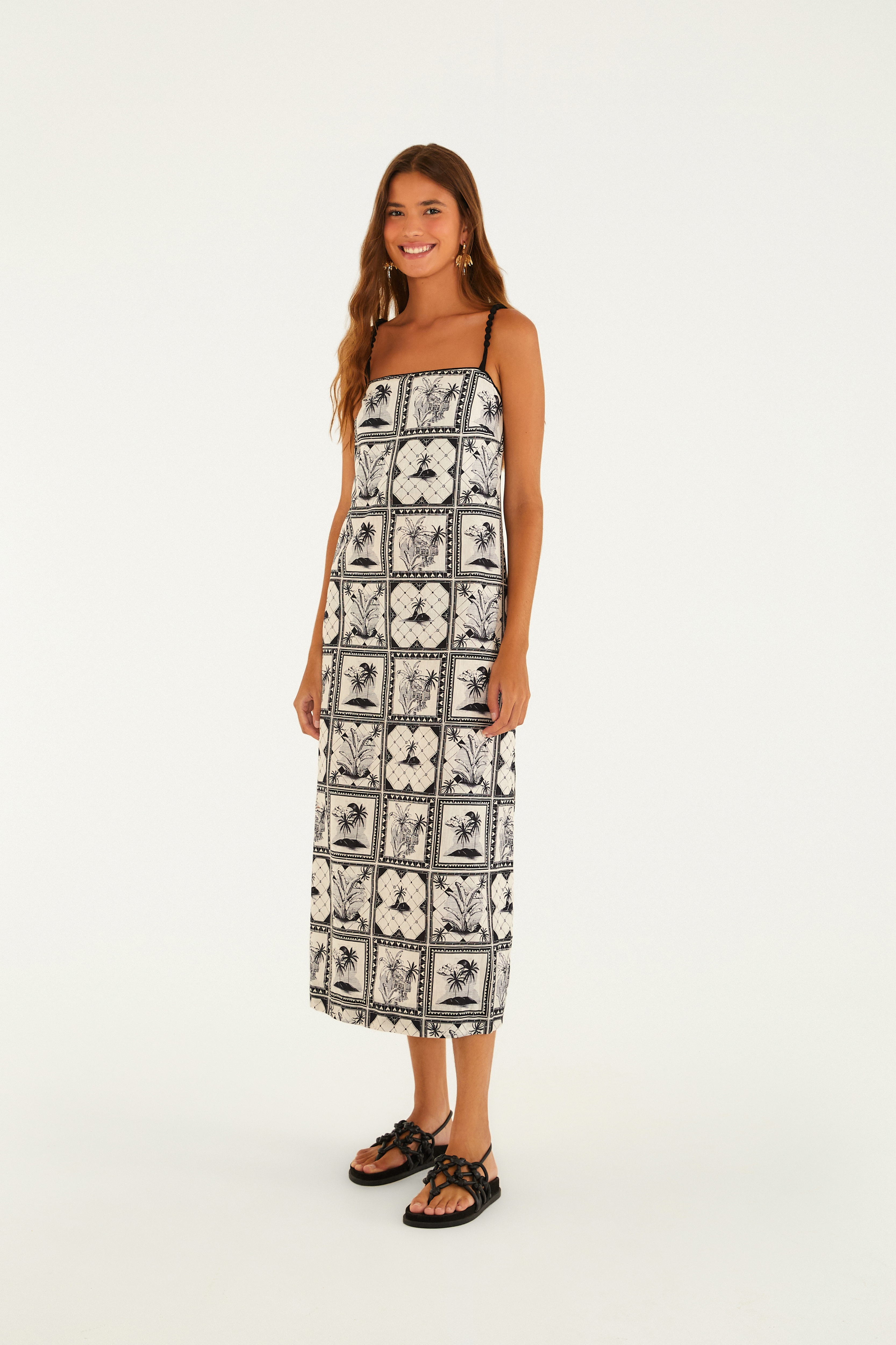 Vestido Cropped Estampado Rio Clássico — foto 2
