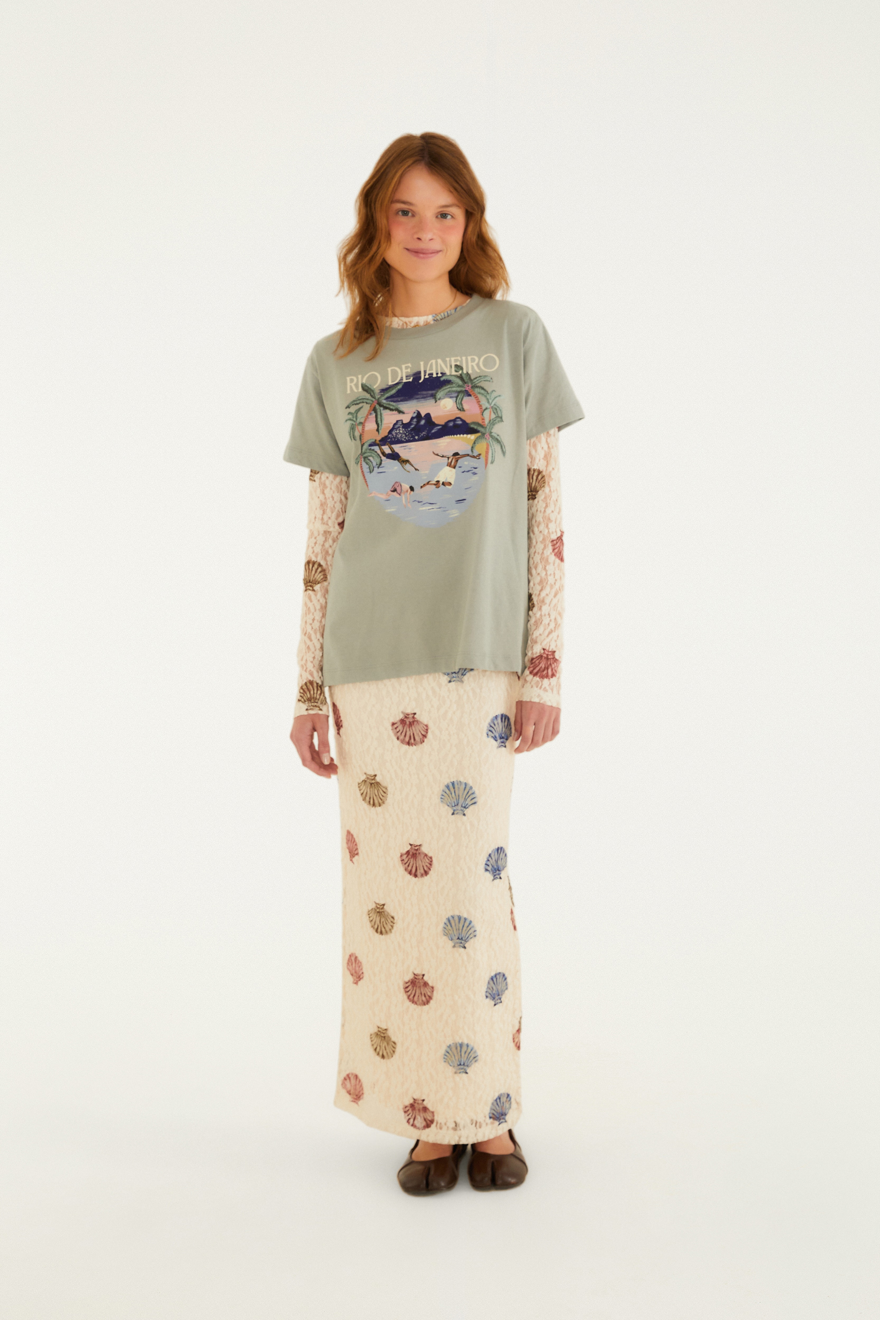 Saia Renda Estampada Conchita — foto 2