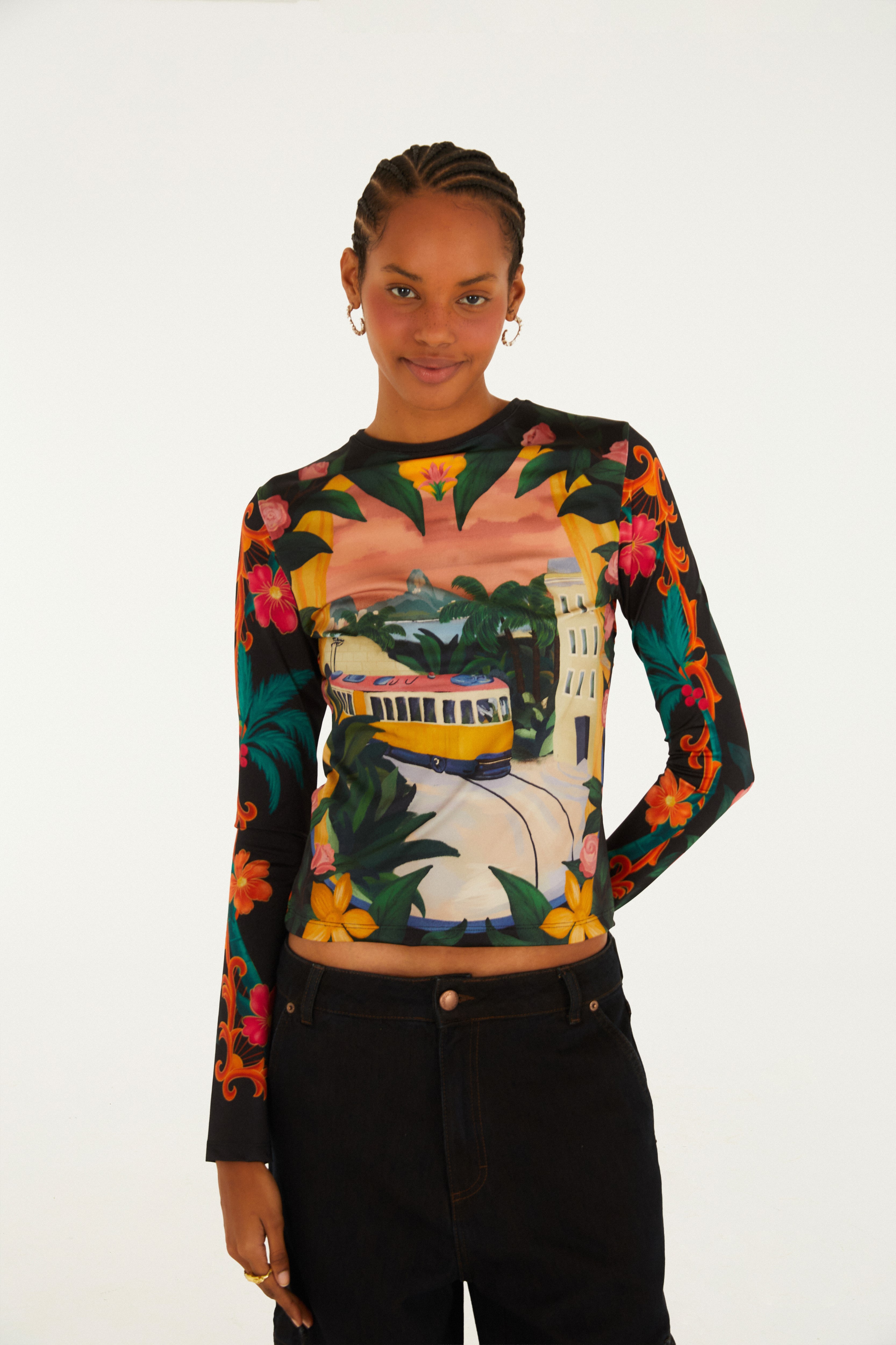 Blusa Estampada Lenços Cariocas — foto 2