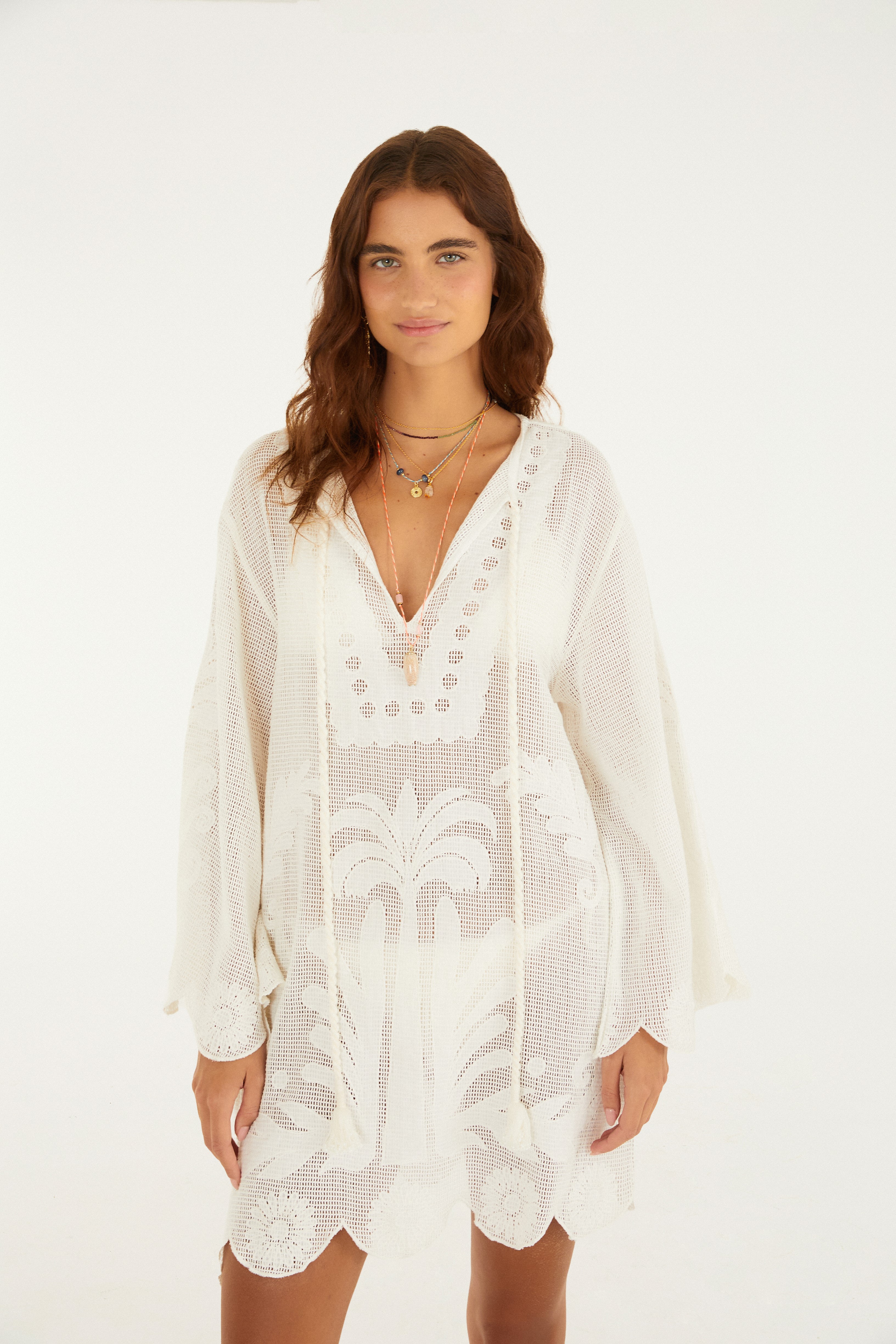 Caftan Tela Listra Tropical