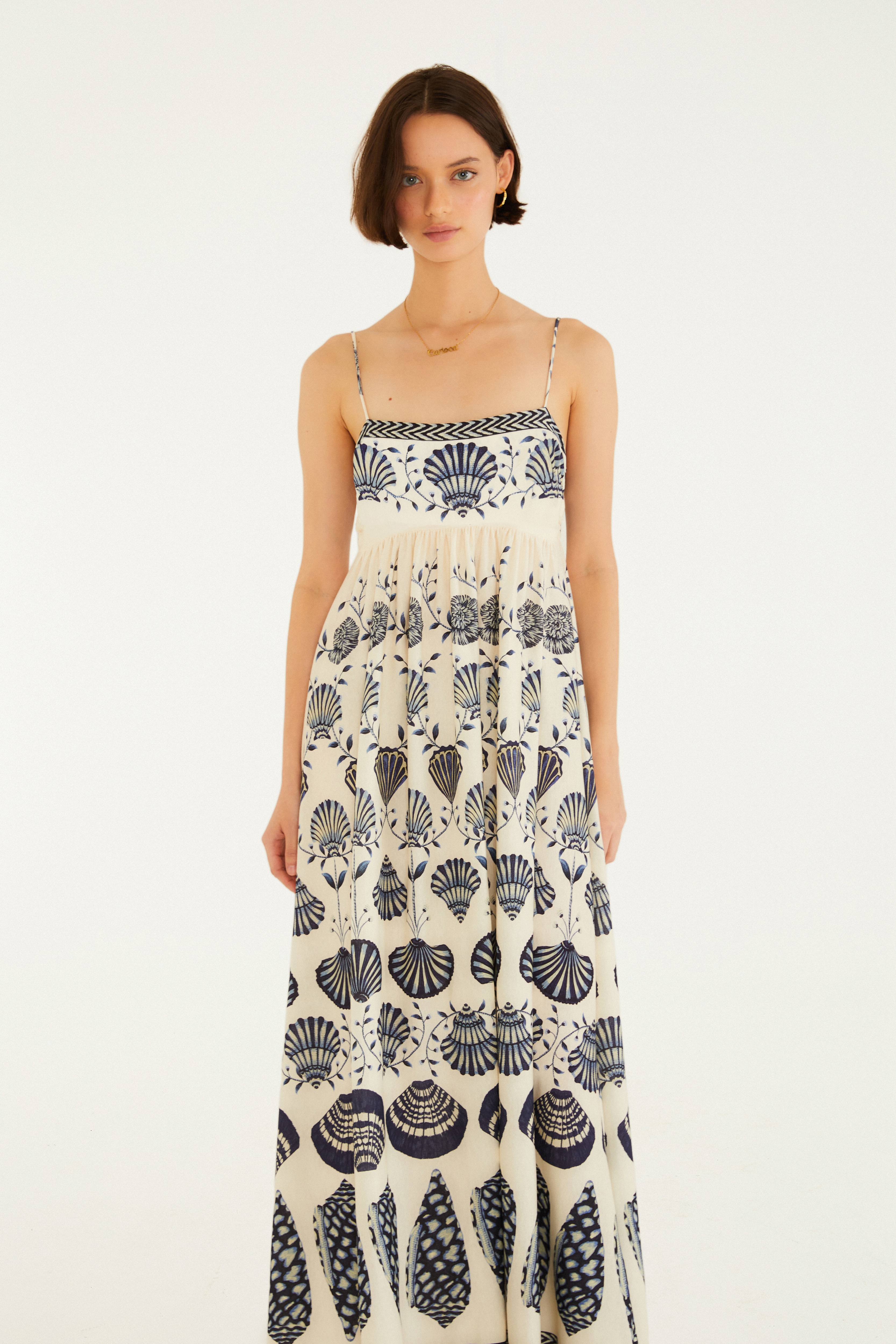 Vestido Midi Estampado Sonho De Concha — foto 2