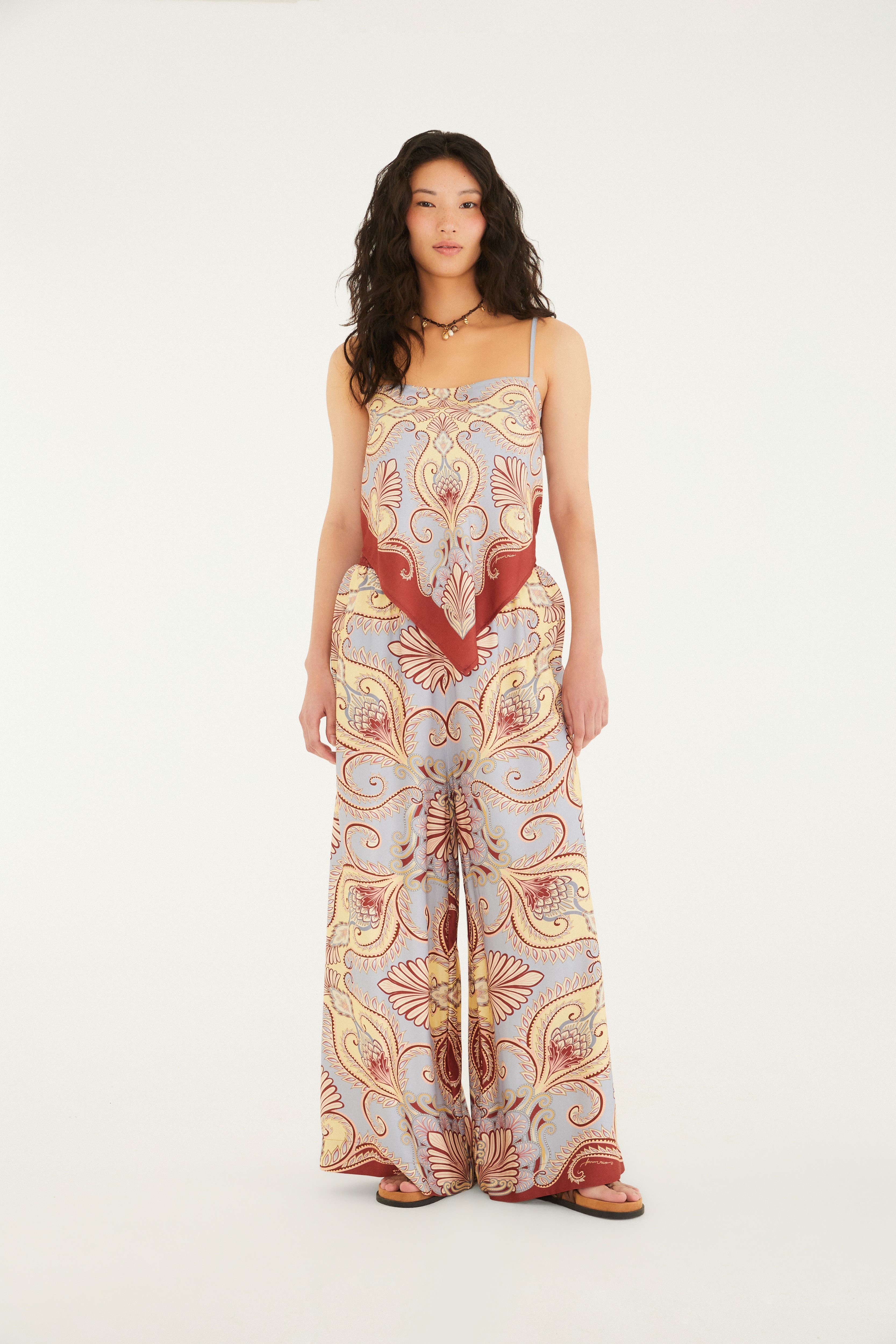 Calça Estampada Lenço Arabesque — foto 2