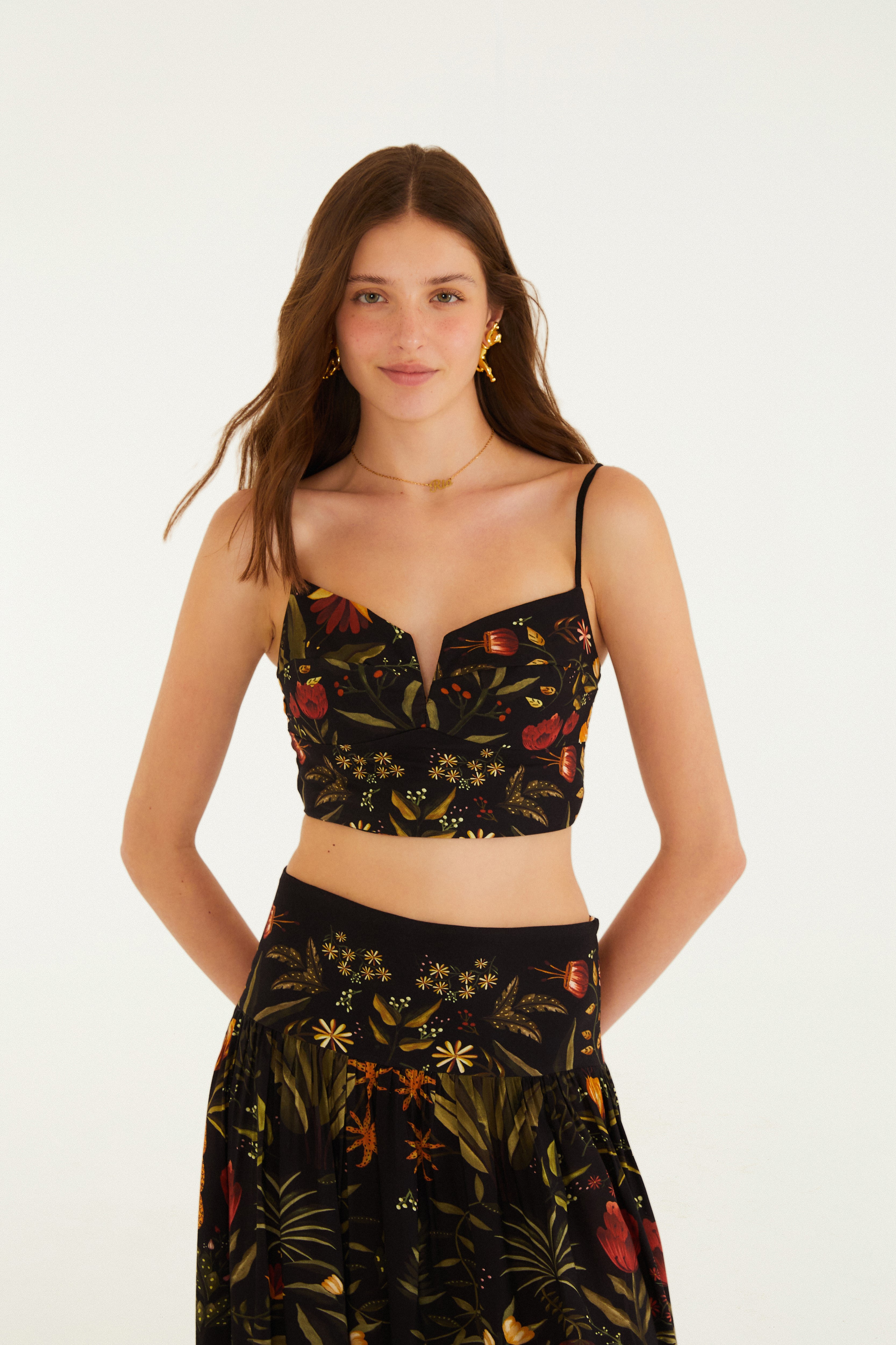 Top Estampado Inverno Tropical