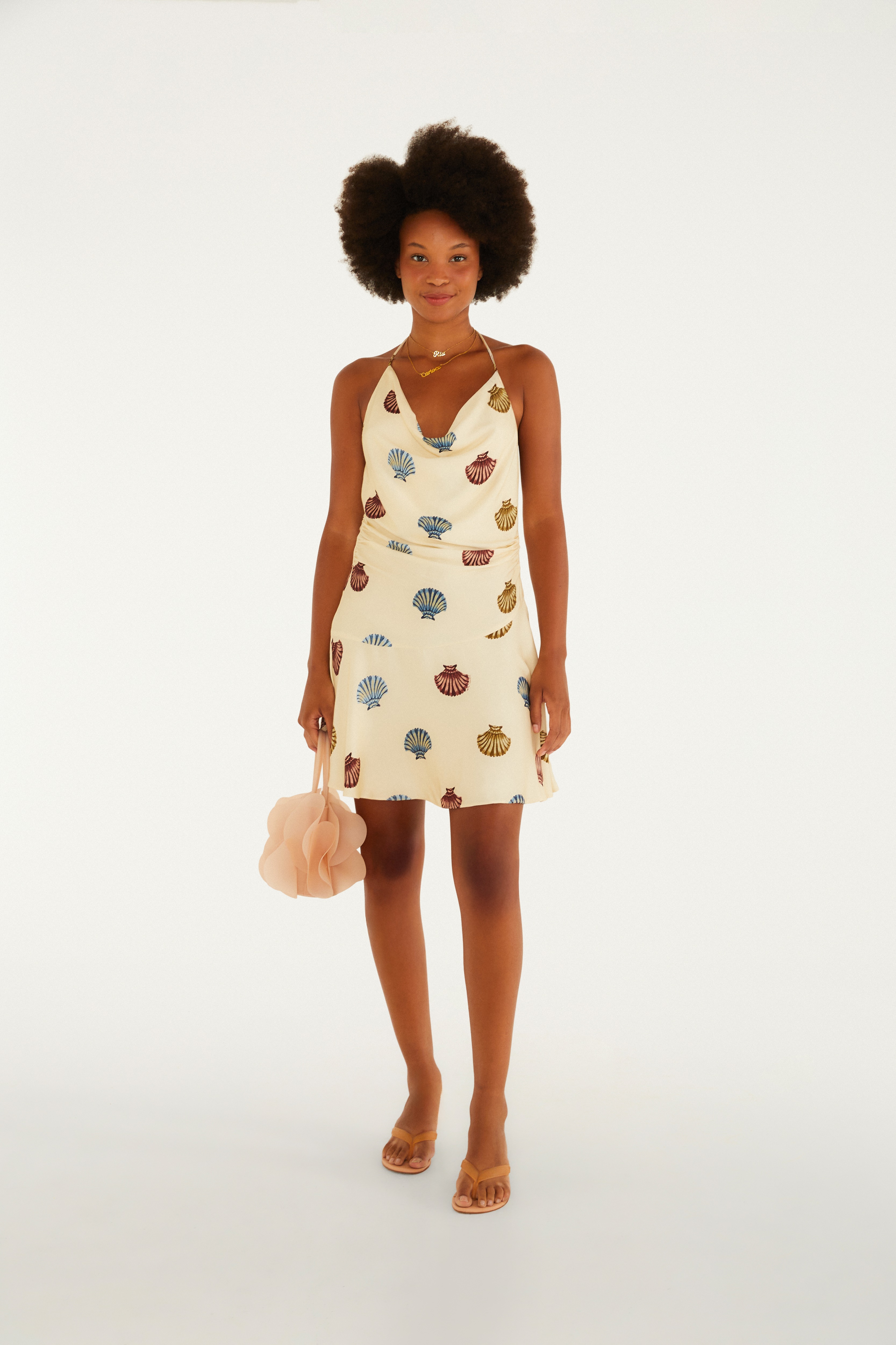 Vestido Curto Estampado Conchita
