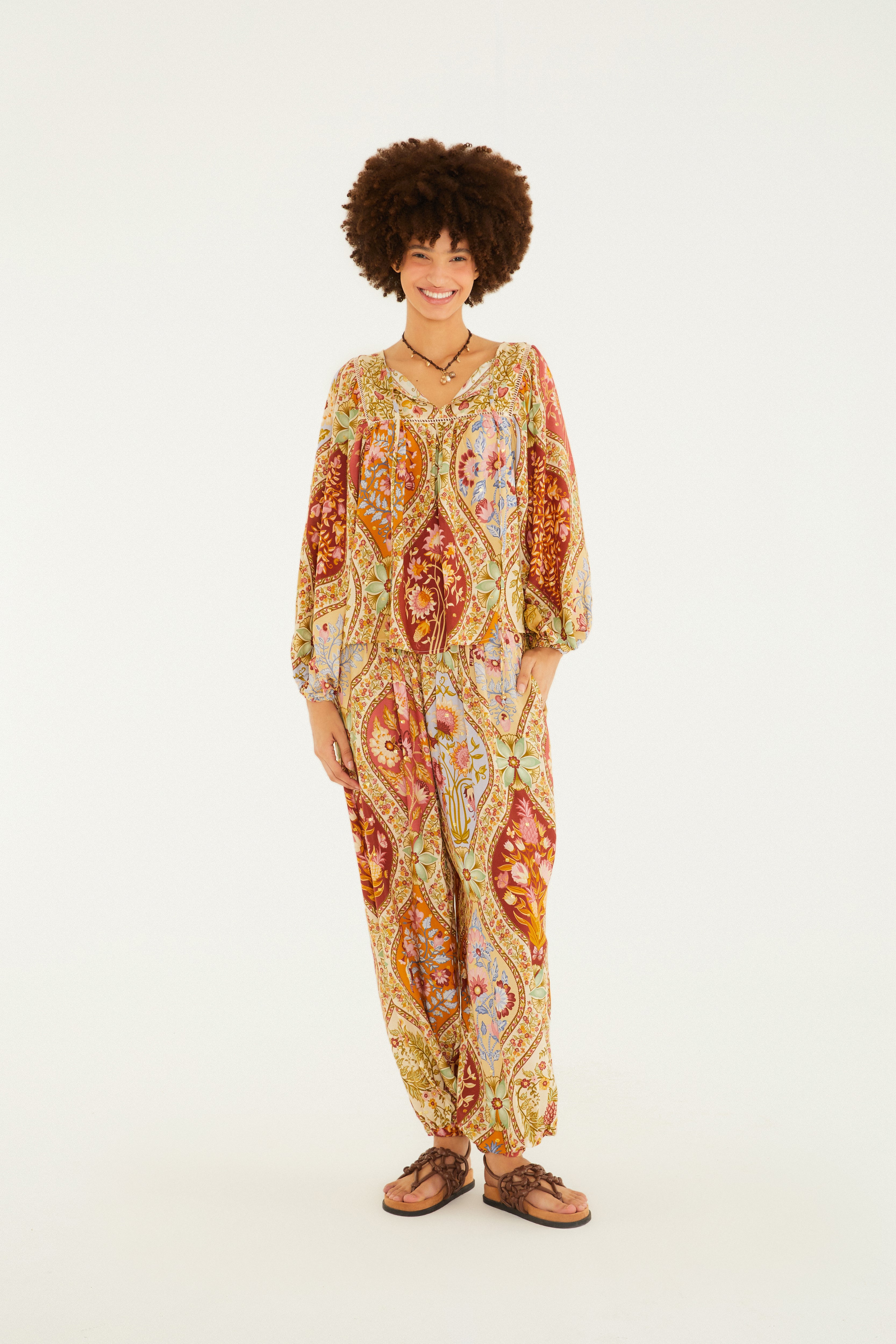 Calça Estampada Natureza Romântica — foto 2