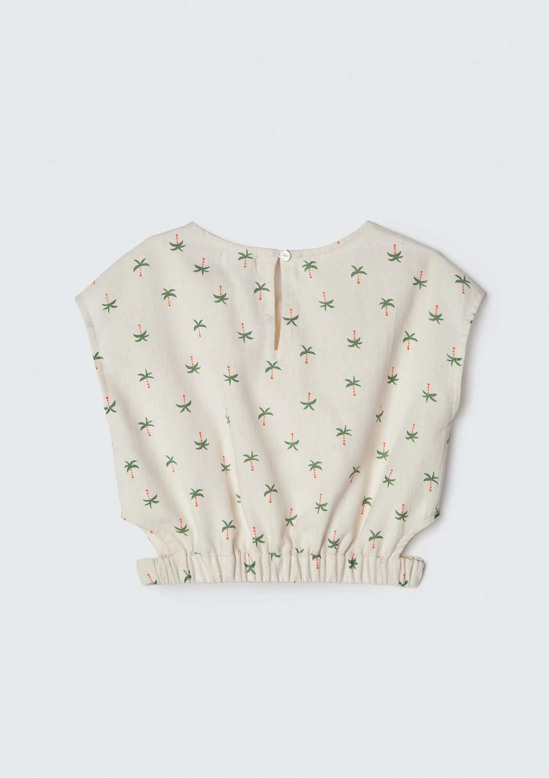 Blusa Infantil Menina Com Estampa - Bege — foto 6