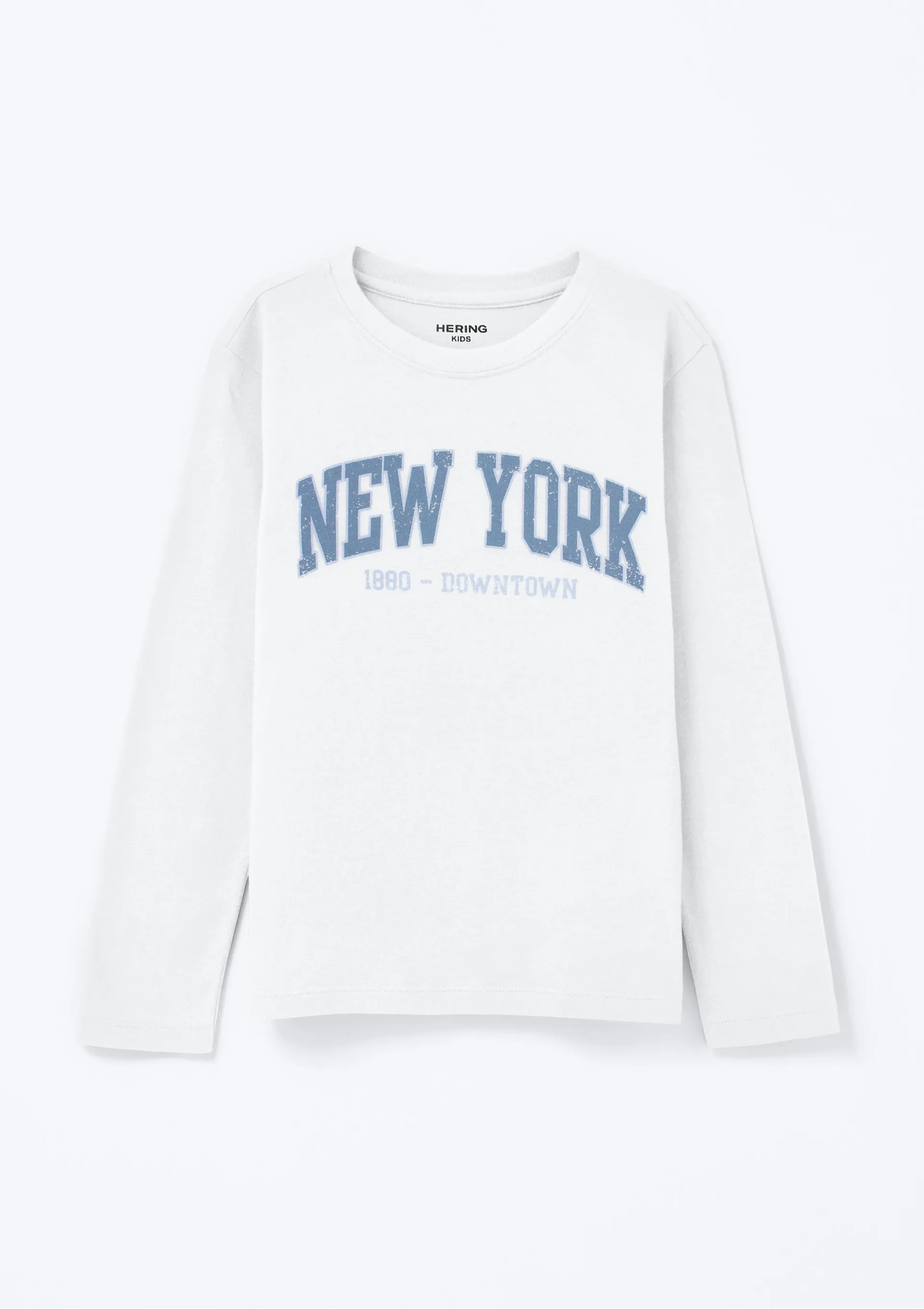 Camiseta Infantil Menino Manga Longa Com Estampa Hering Kids - Branco