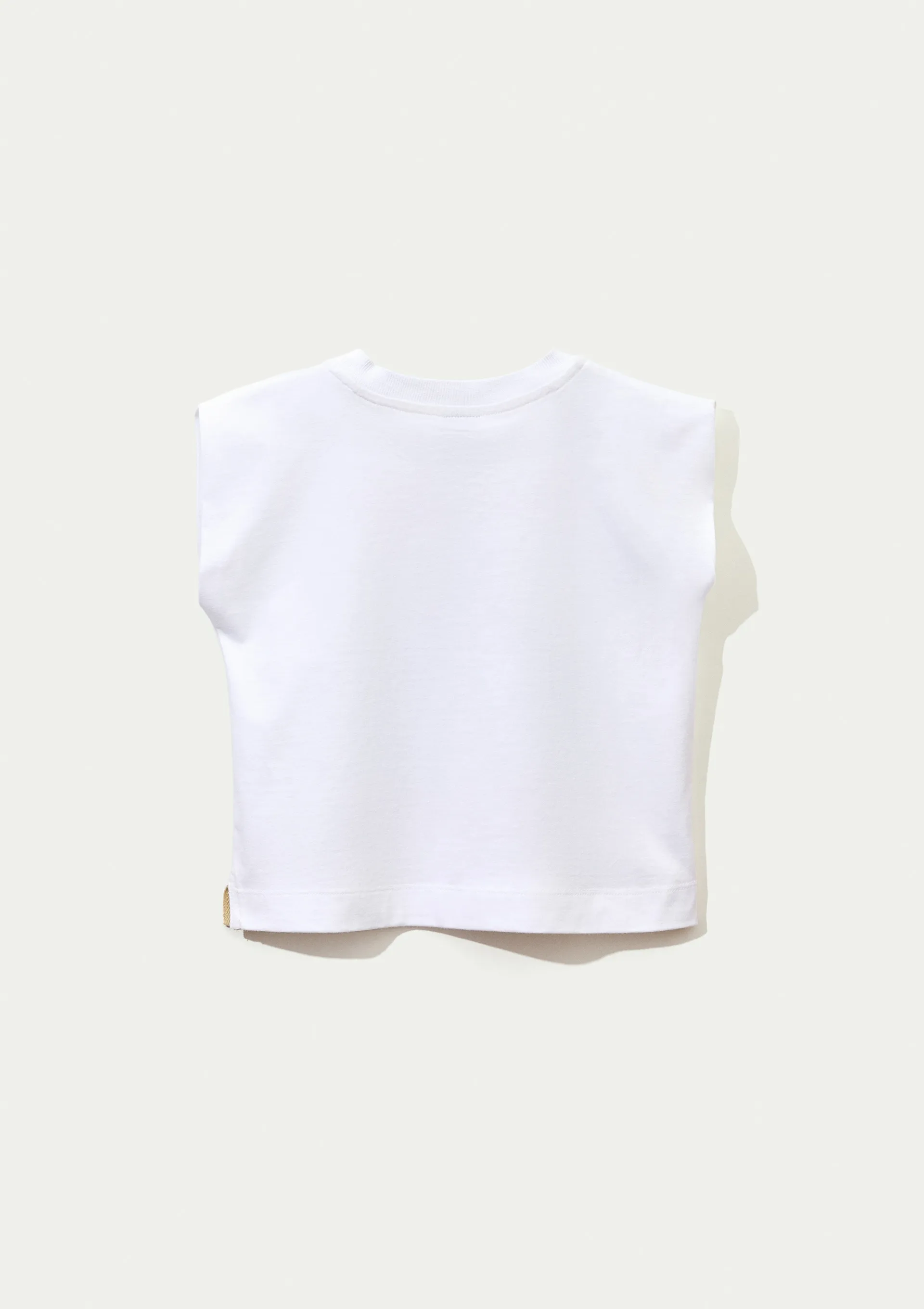 Regata Infantil Menina Muscle Tee Super Cotton - Branco — foto 3