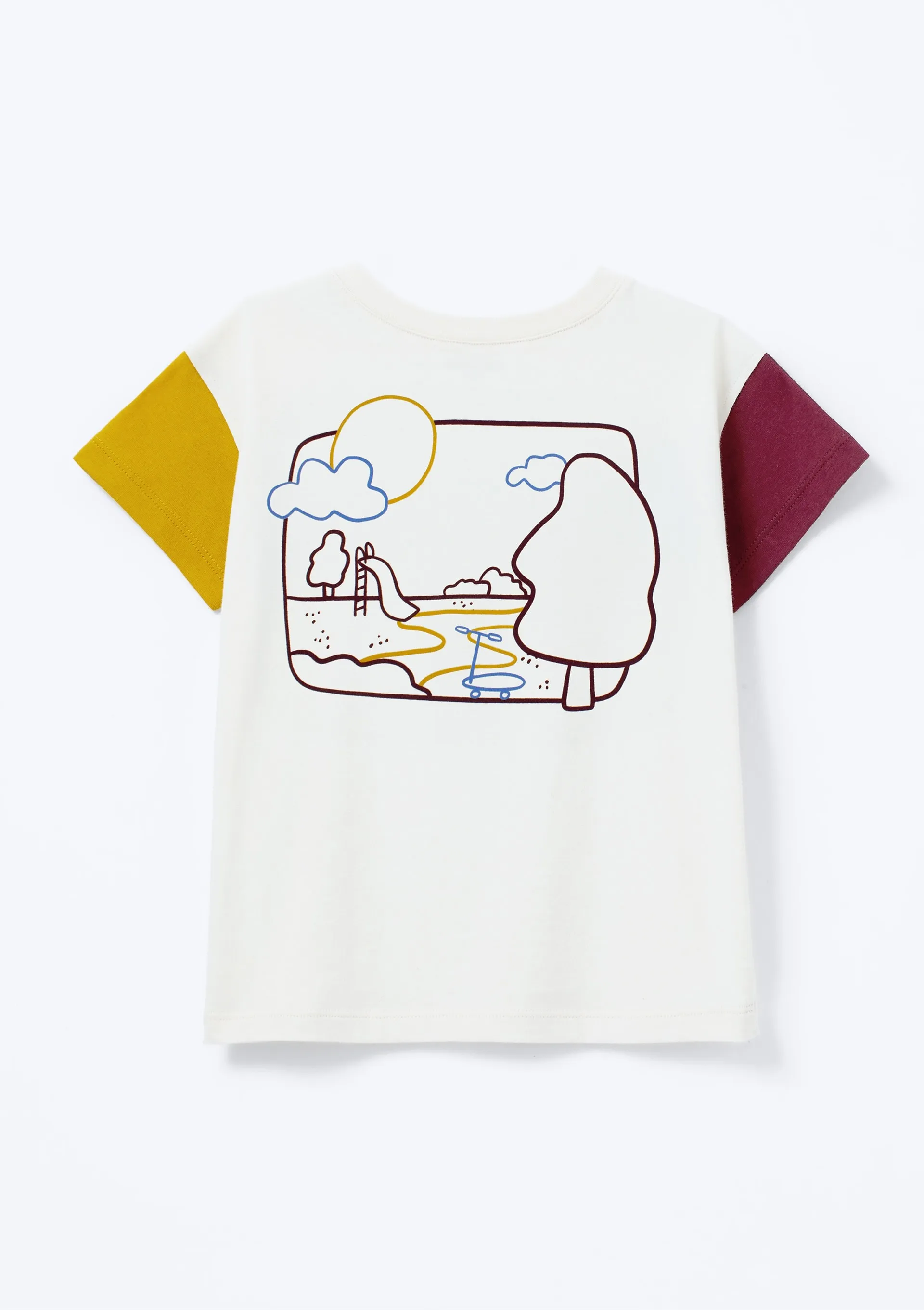 Camiseta Infantil Menino Toddler Oversized - Off white — foto 4