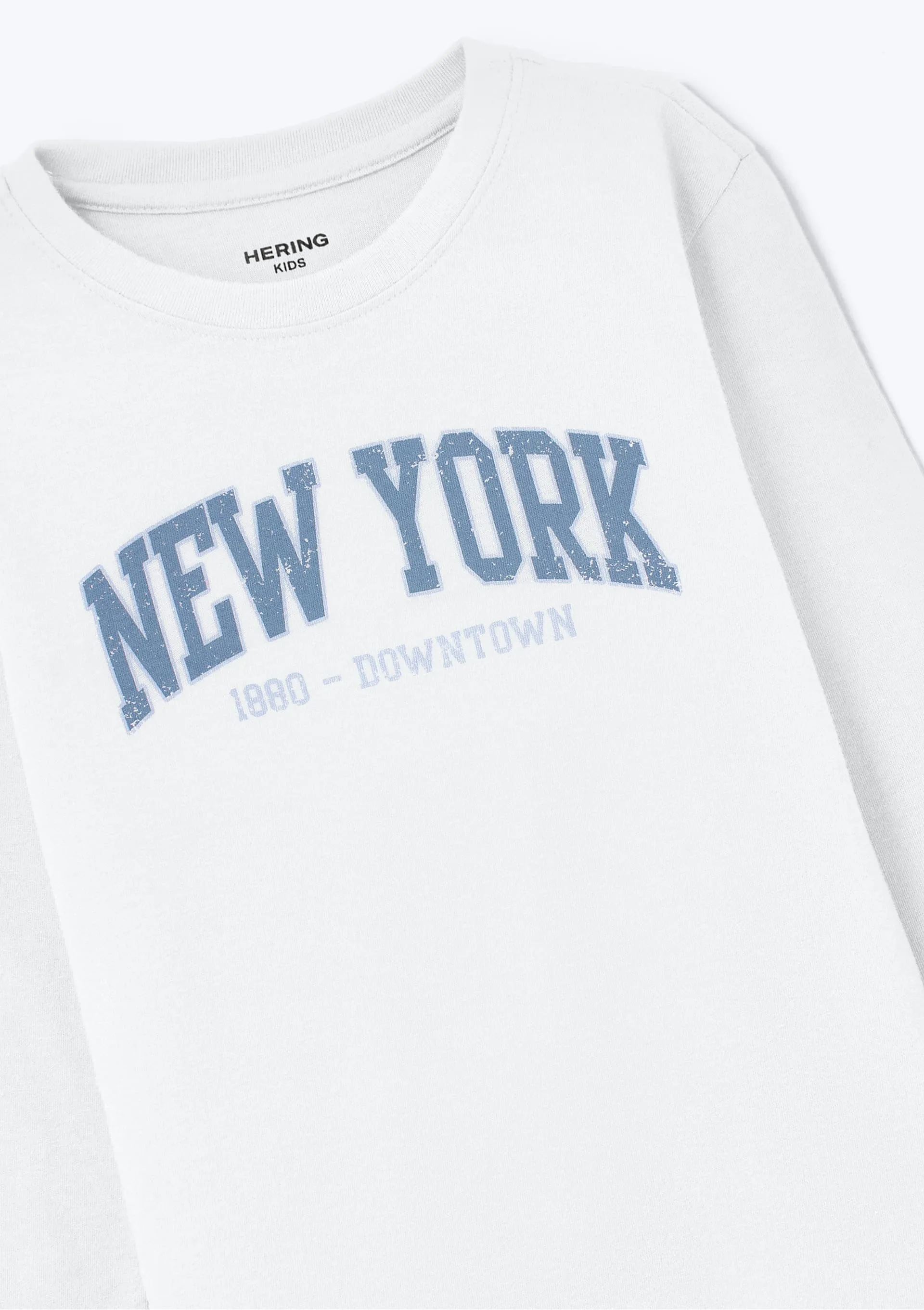 Camiseta Infantil Menino Manga Longa Com Estampa Hering Kids - Branco — foto 3