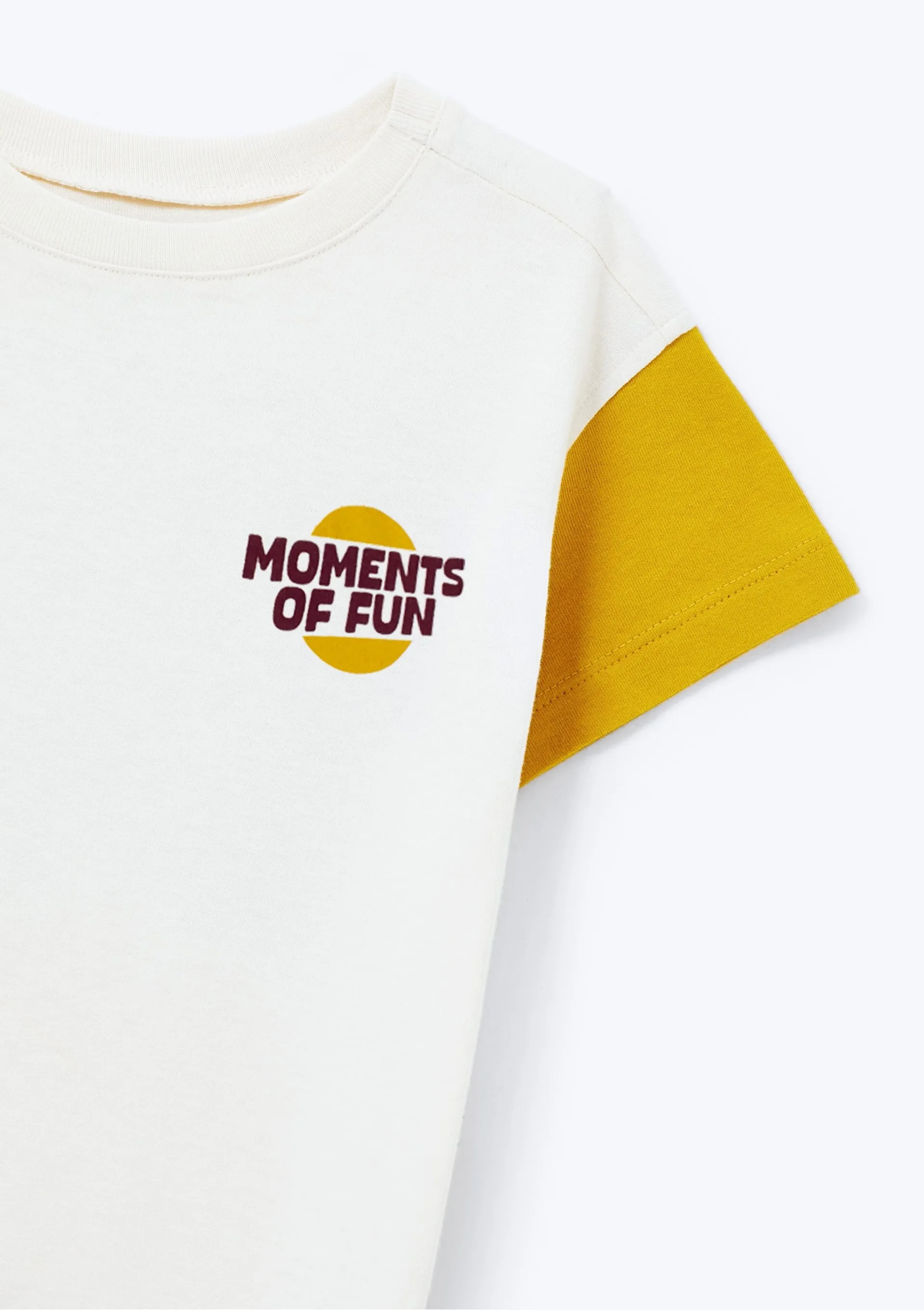 Camiseta Infantil Menino Toddler Oversized - Off white — foto 5