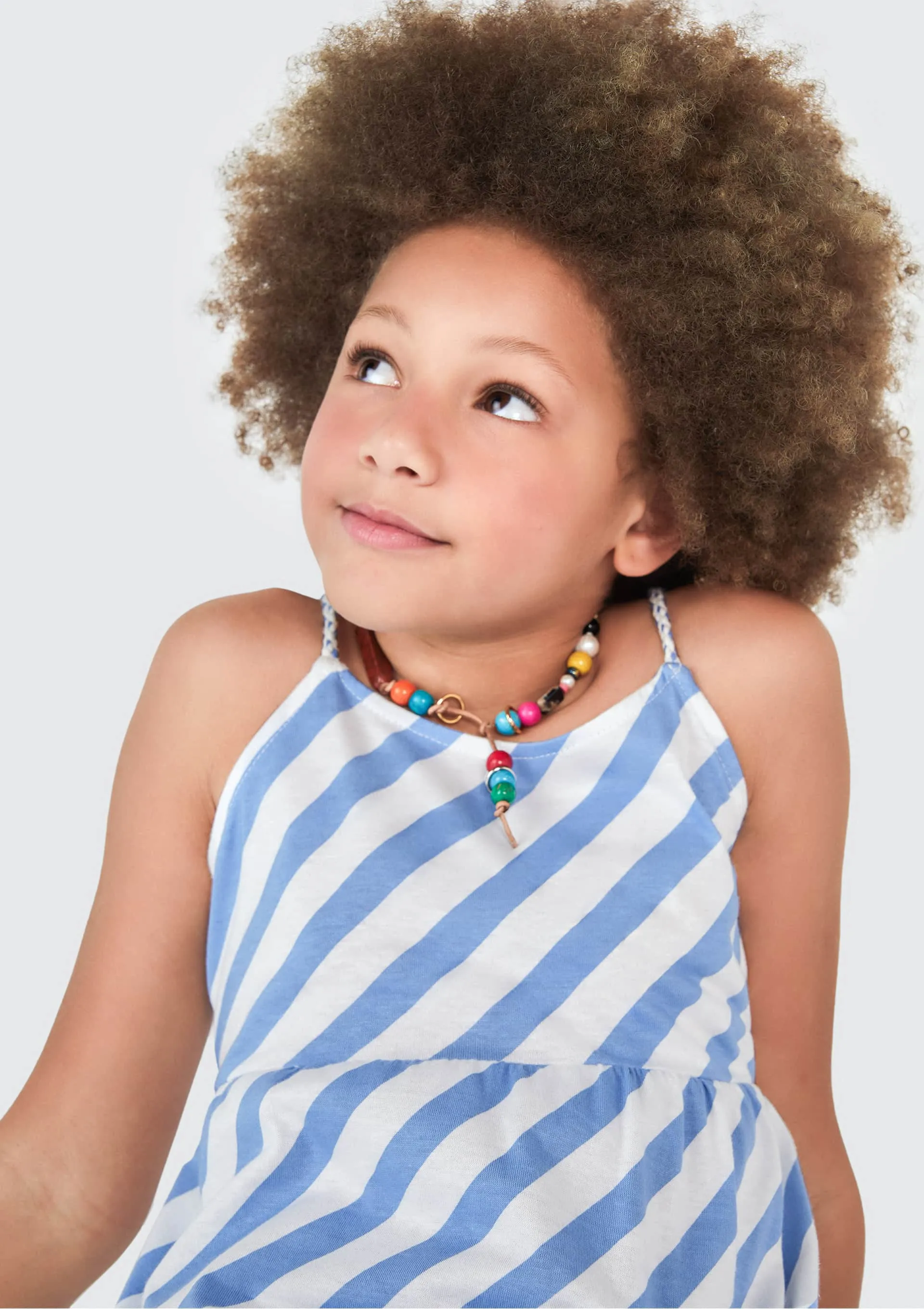 Vestido Curto Infantil - Azul — foto 2