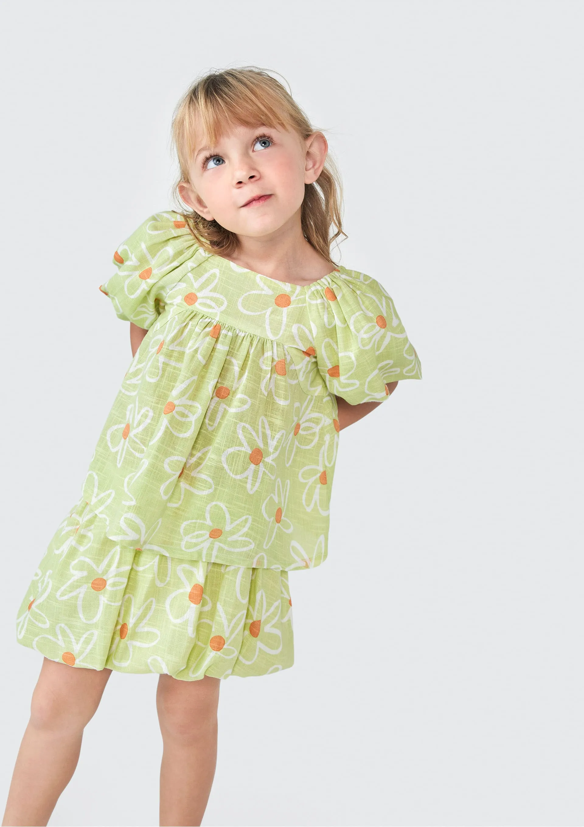 Saia Infantil Toddler Estampada - Verde — foto 6
