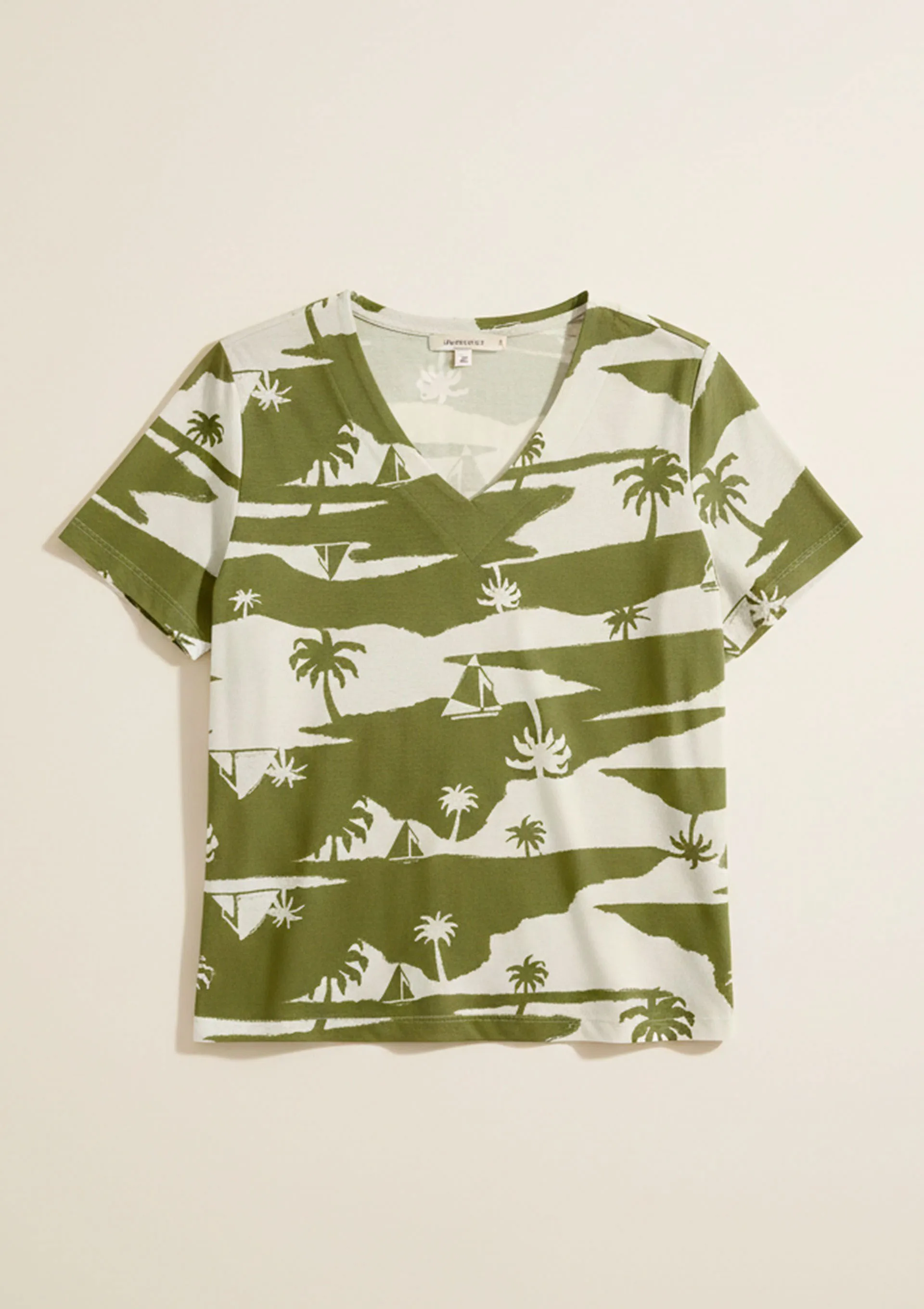 Blusa Feminina Em Viscose Estampada - Verde — foto 5