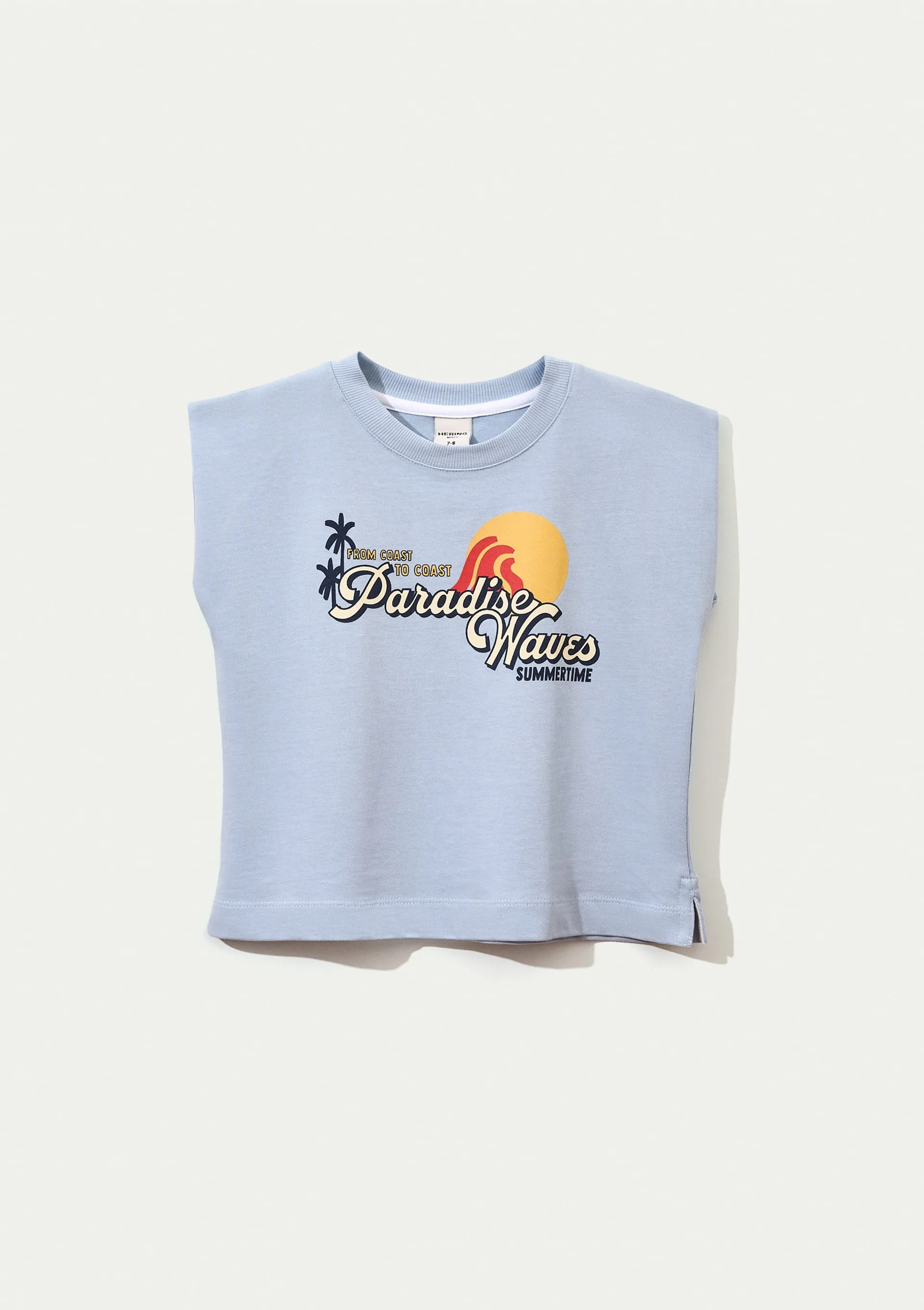 Regata Infantil Menina Muscle Tee Super Cotton - Azul