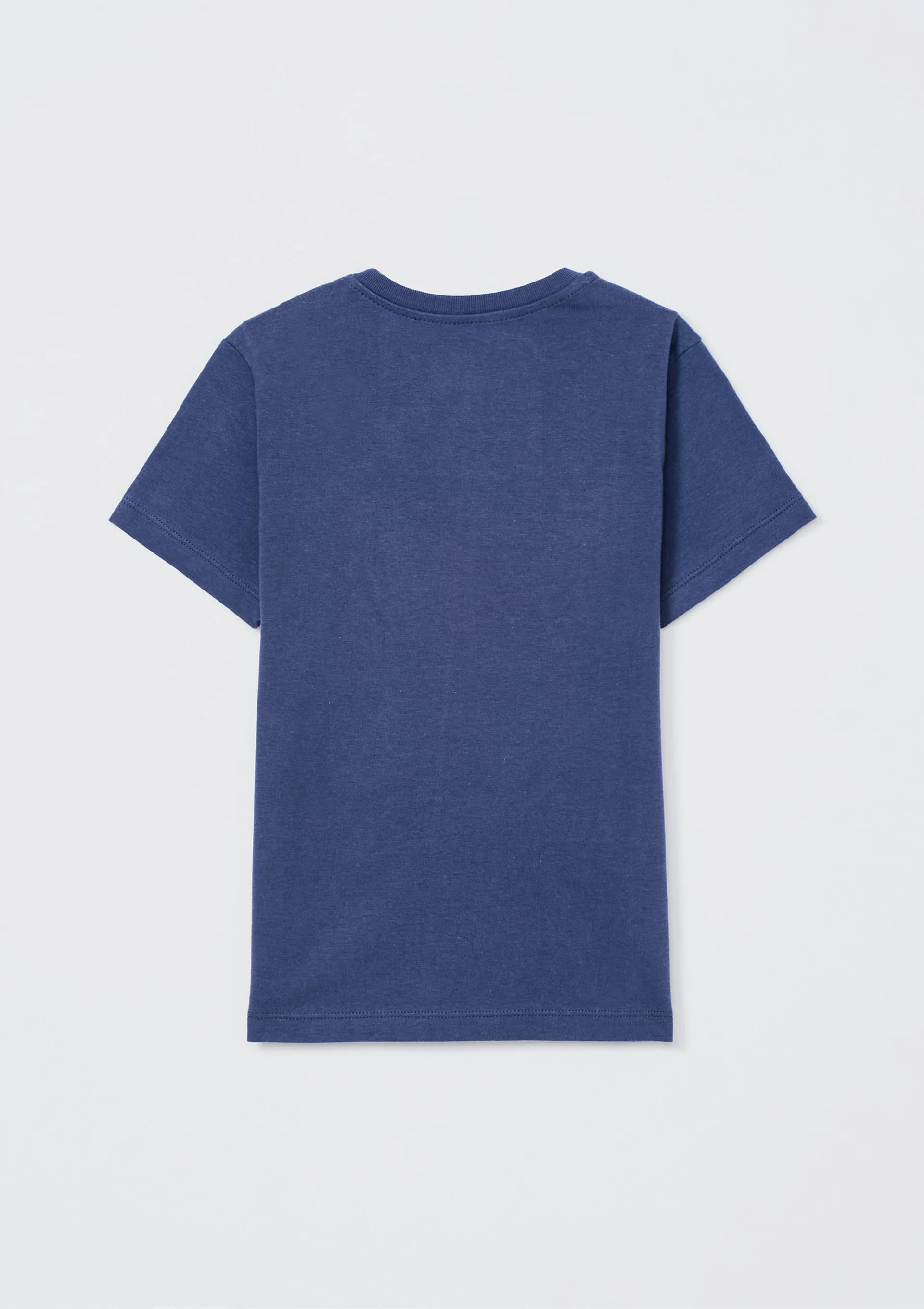 Camiseta Infantil Menino Manga Curta Com Estampa - Azul — foto 5