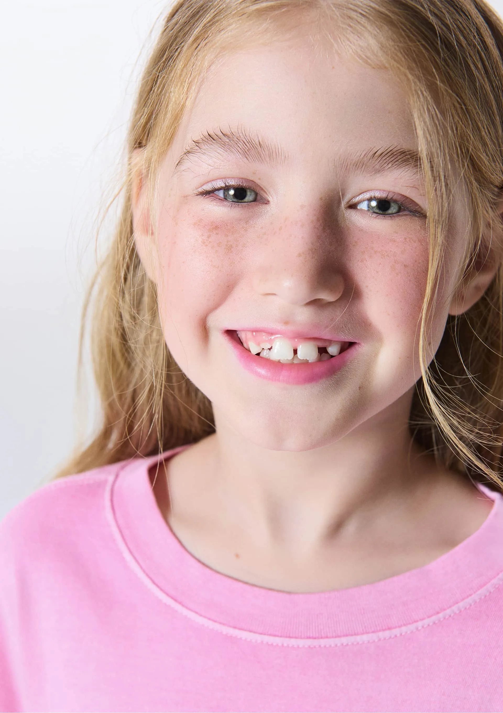 Blusa Infantil Menina Decote Em Ribana Oversized - Rosa — foto 3
