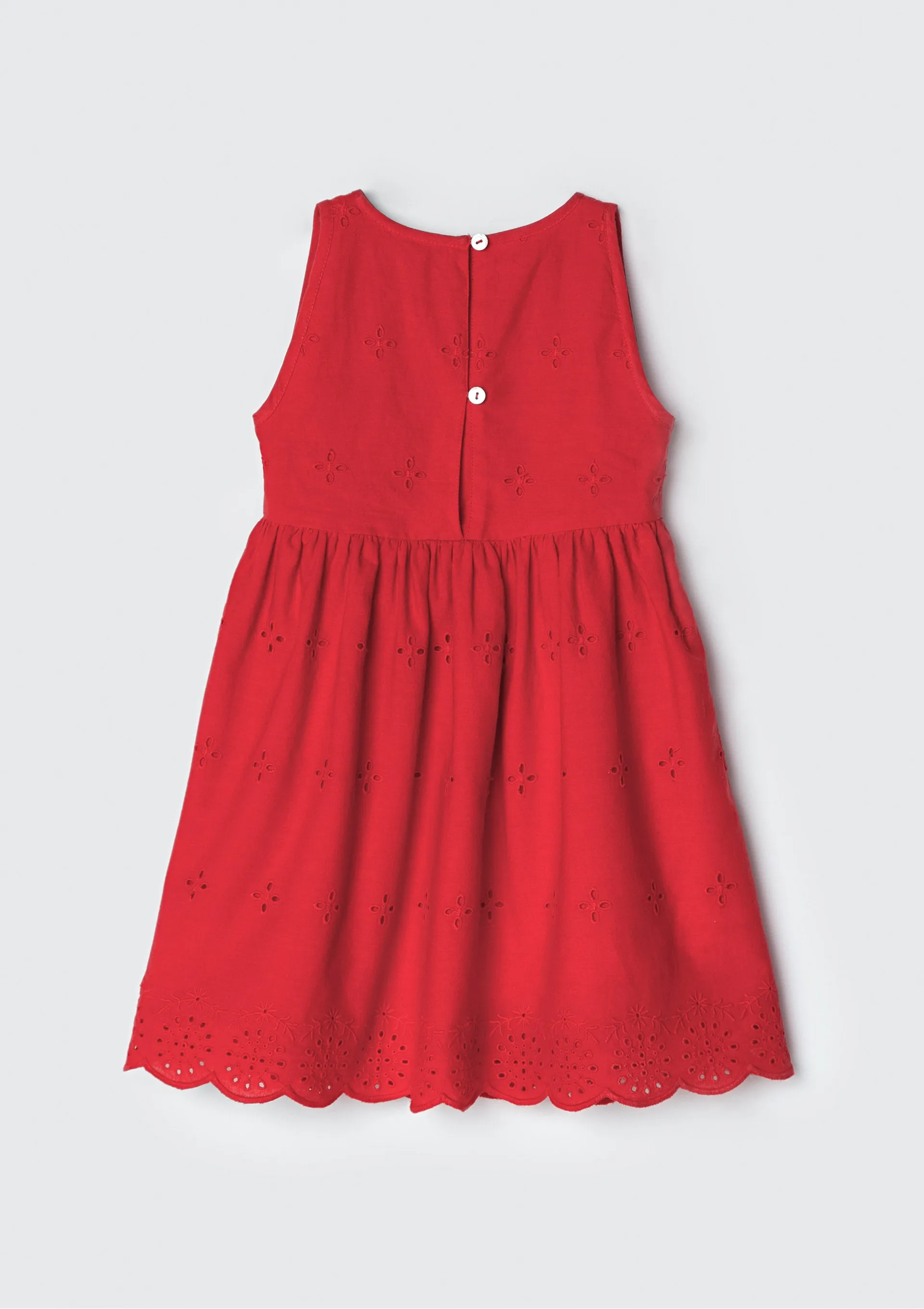 Vestido Infantil Toddler - Vermelho — foto 8